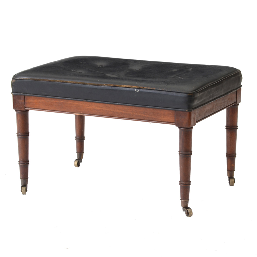 Vintage Ottoman on Casters