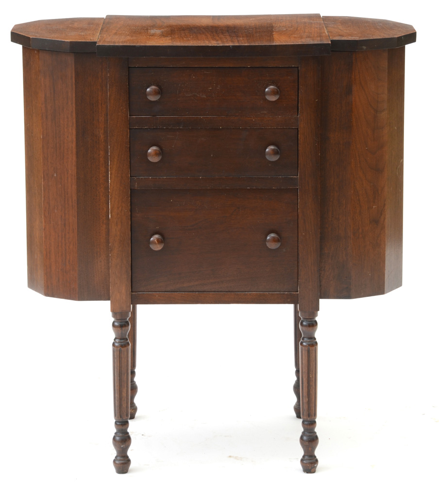 Vintage Walnut Sewing Stand