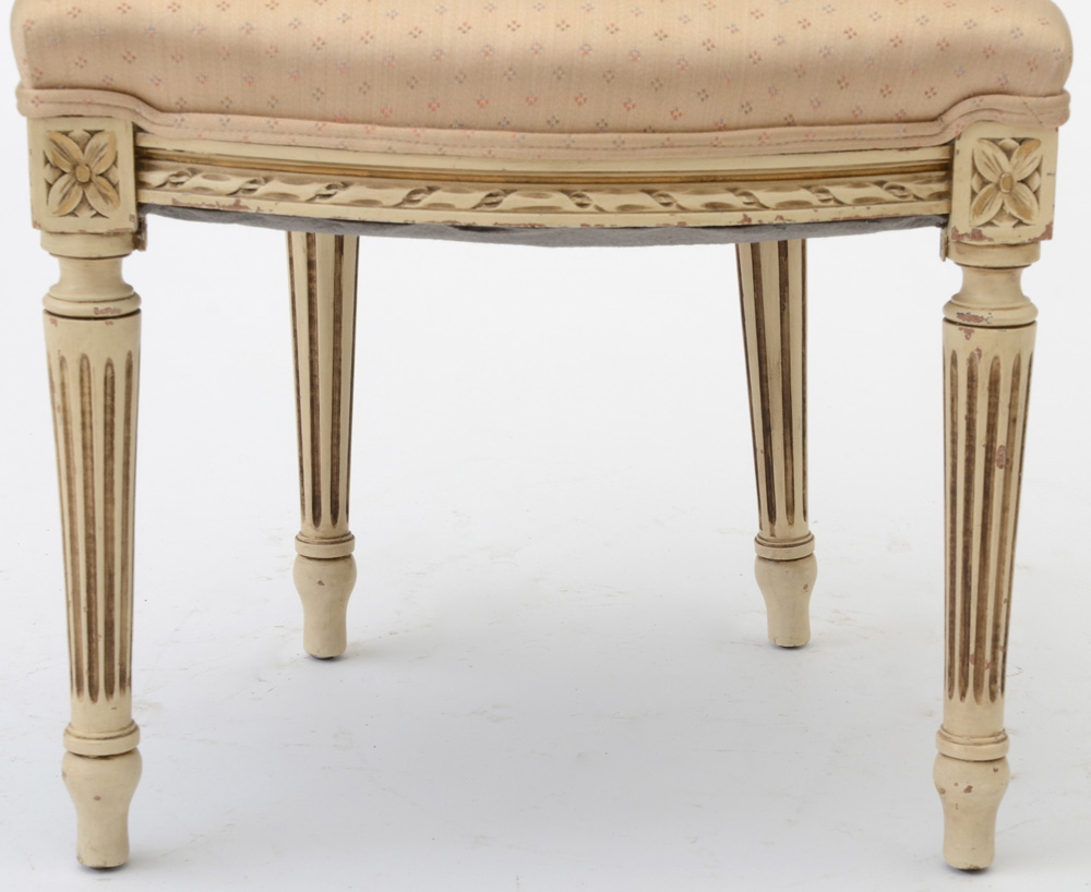 Painted Louis XVI Style  Parlor Chair