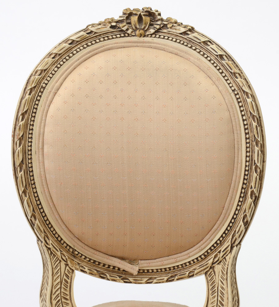 Painted Louis XVI Style  Parlor Chair