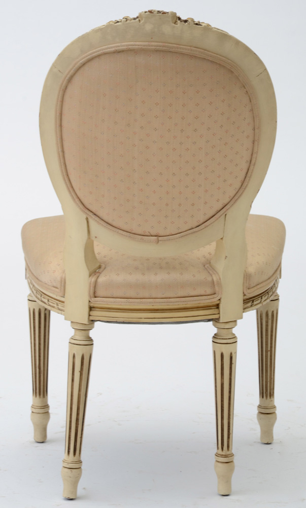 Painted Louis XVI Style  Parlor Chair