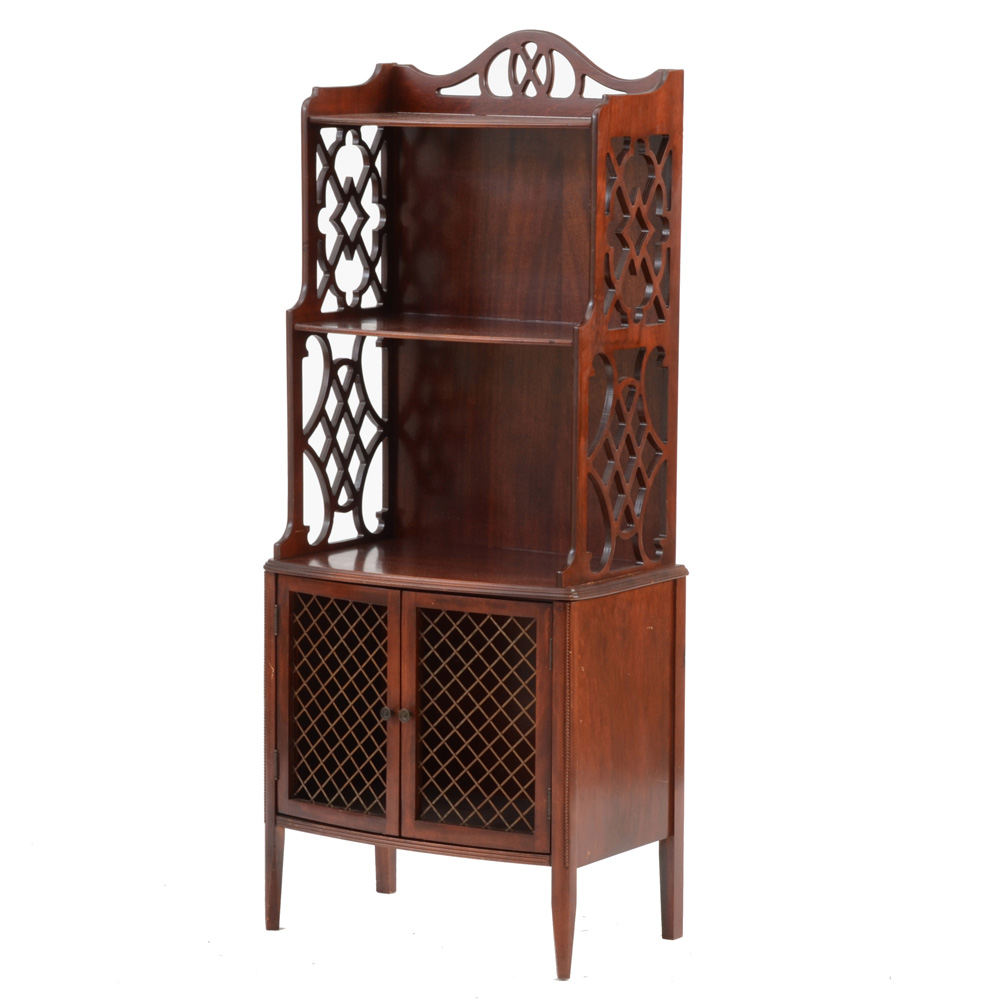 Vintage Butler Cherry Bookshelf