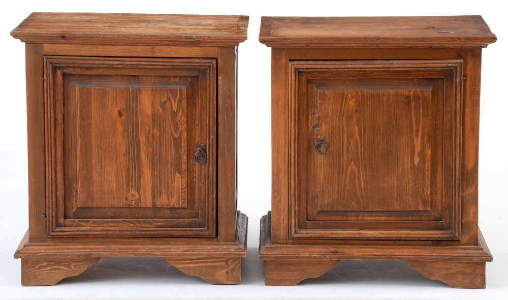 Pair of Vintage Pine End Tables