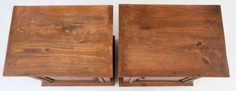 Pair of Vintage Pine End Tables
