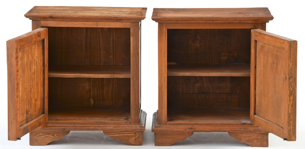 Pair of Vintage Pine End Tables