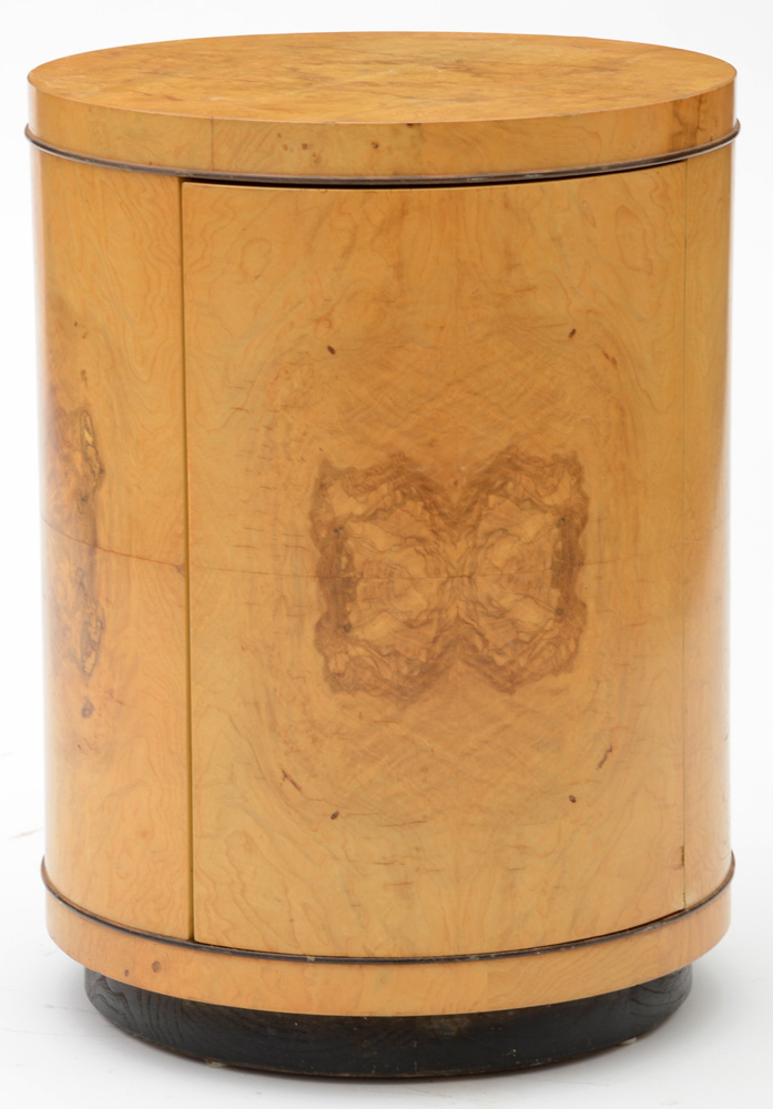 Vintage Drum Side Table by Henredon