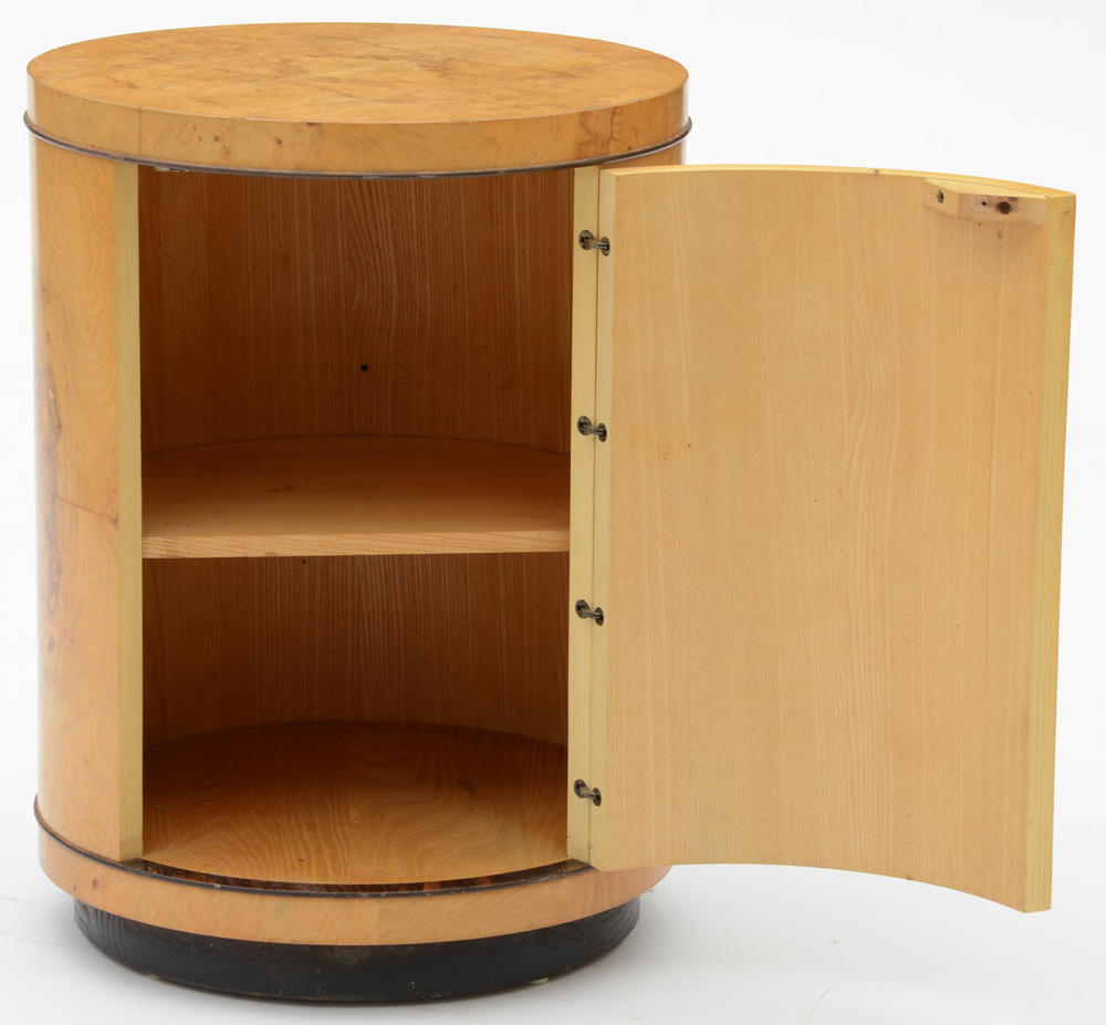 Vintage Drum Side Table by Henredon