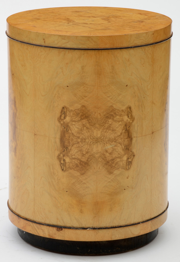 Vintage Drum Side Table by Henredon