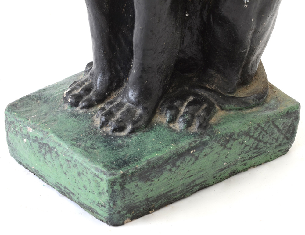 Cast Concrete Dog Sculpture