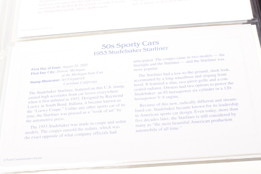 22K Golden Replicas of US Stamps Binders