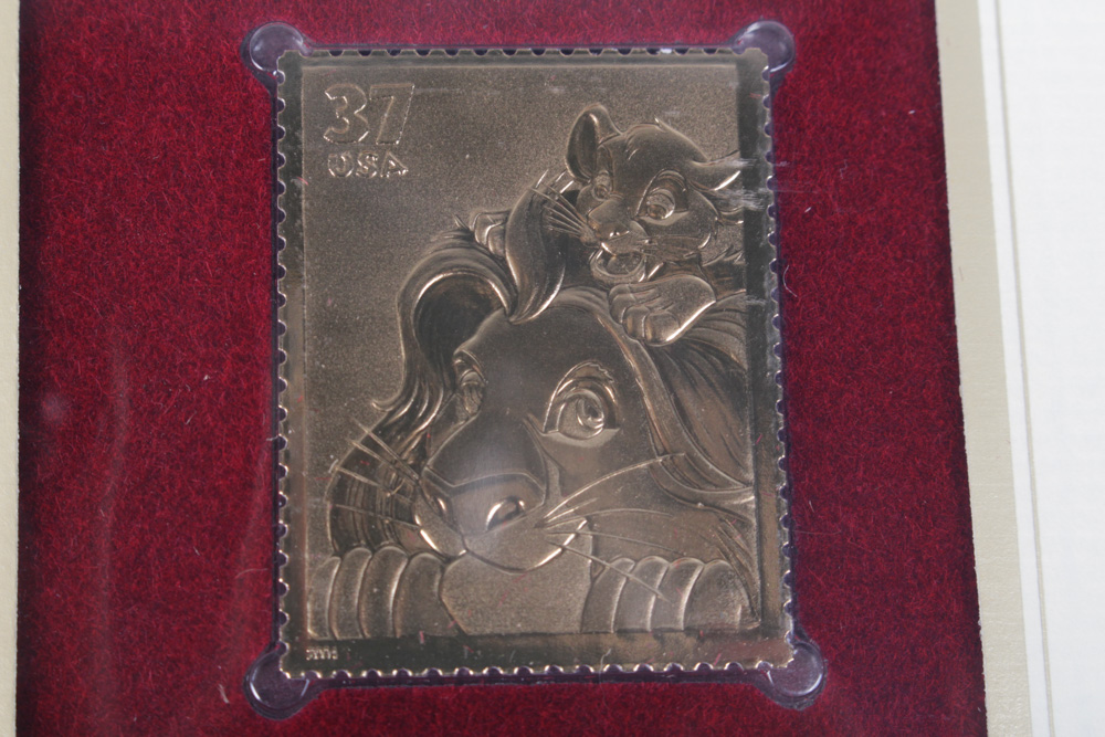 22K Golden Replicas of US Stamps Binders