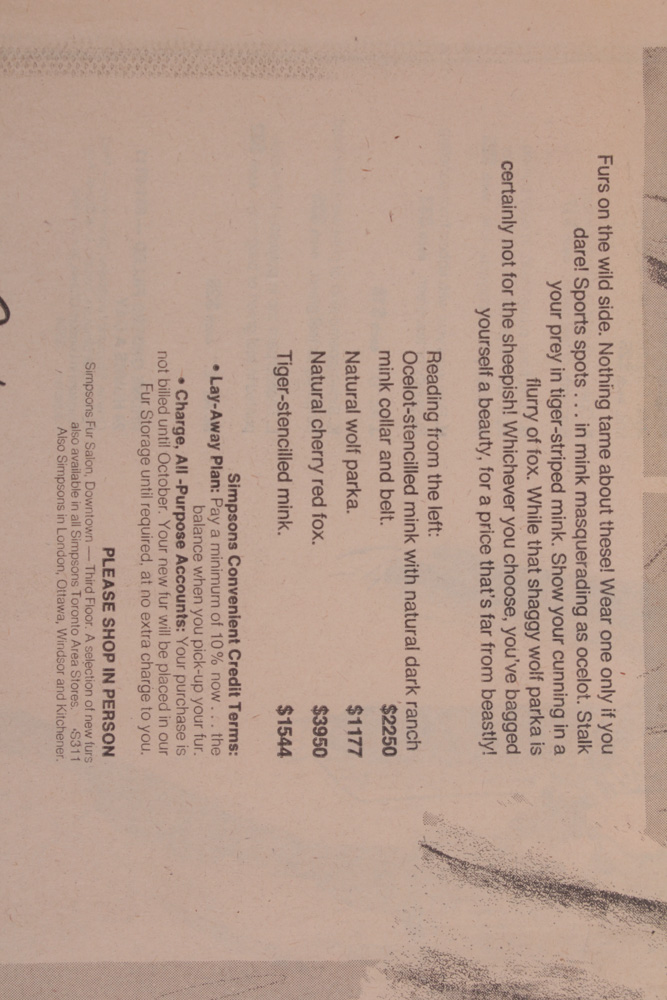 1970s Vintage Mink Fur Coat