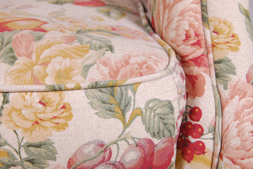 Queen Anne Style Reclining Wingback Chair