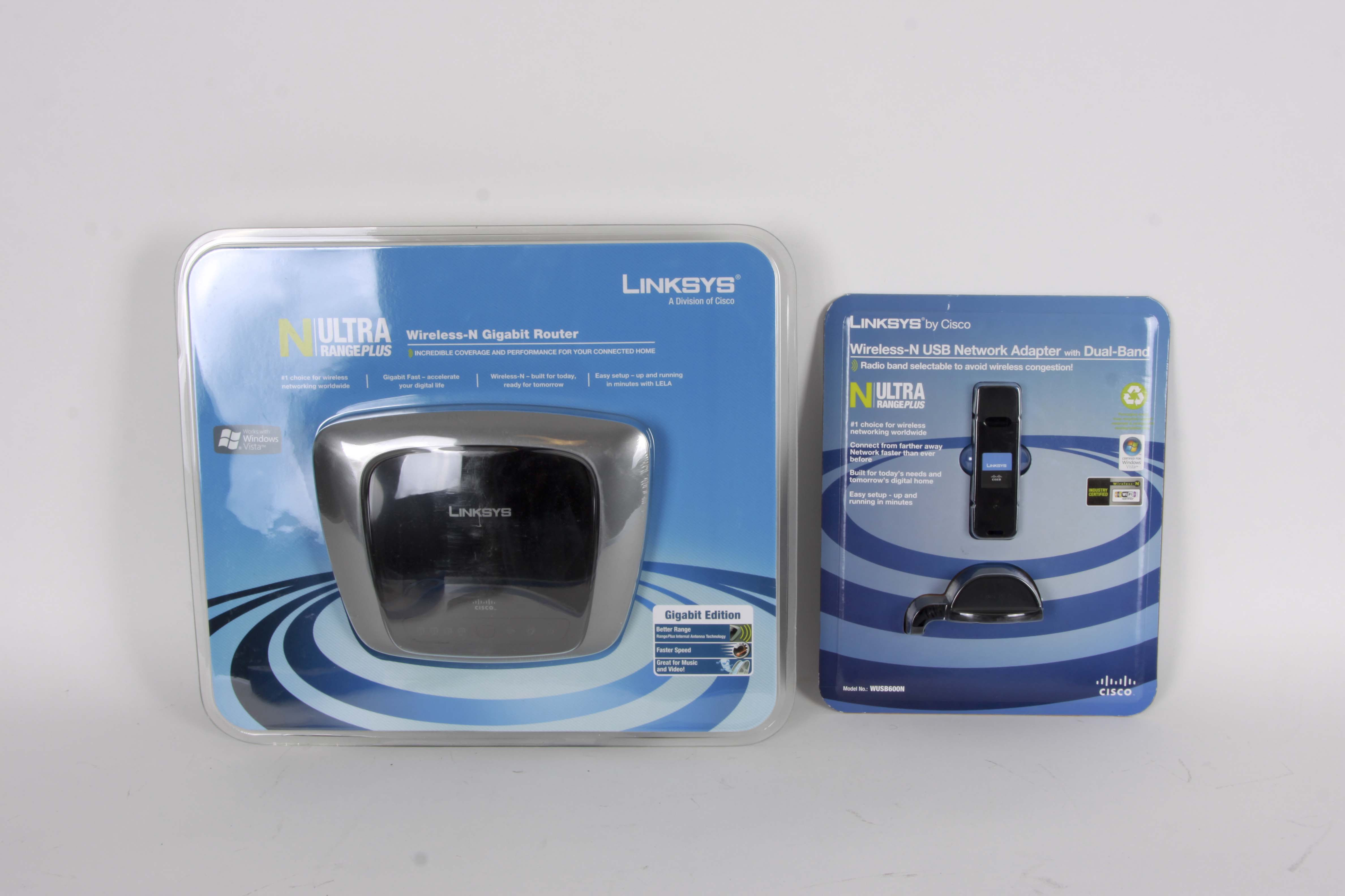 Linksys Wireless-N Gigabit Router and USB Adapter
