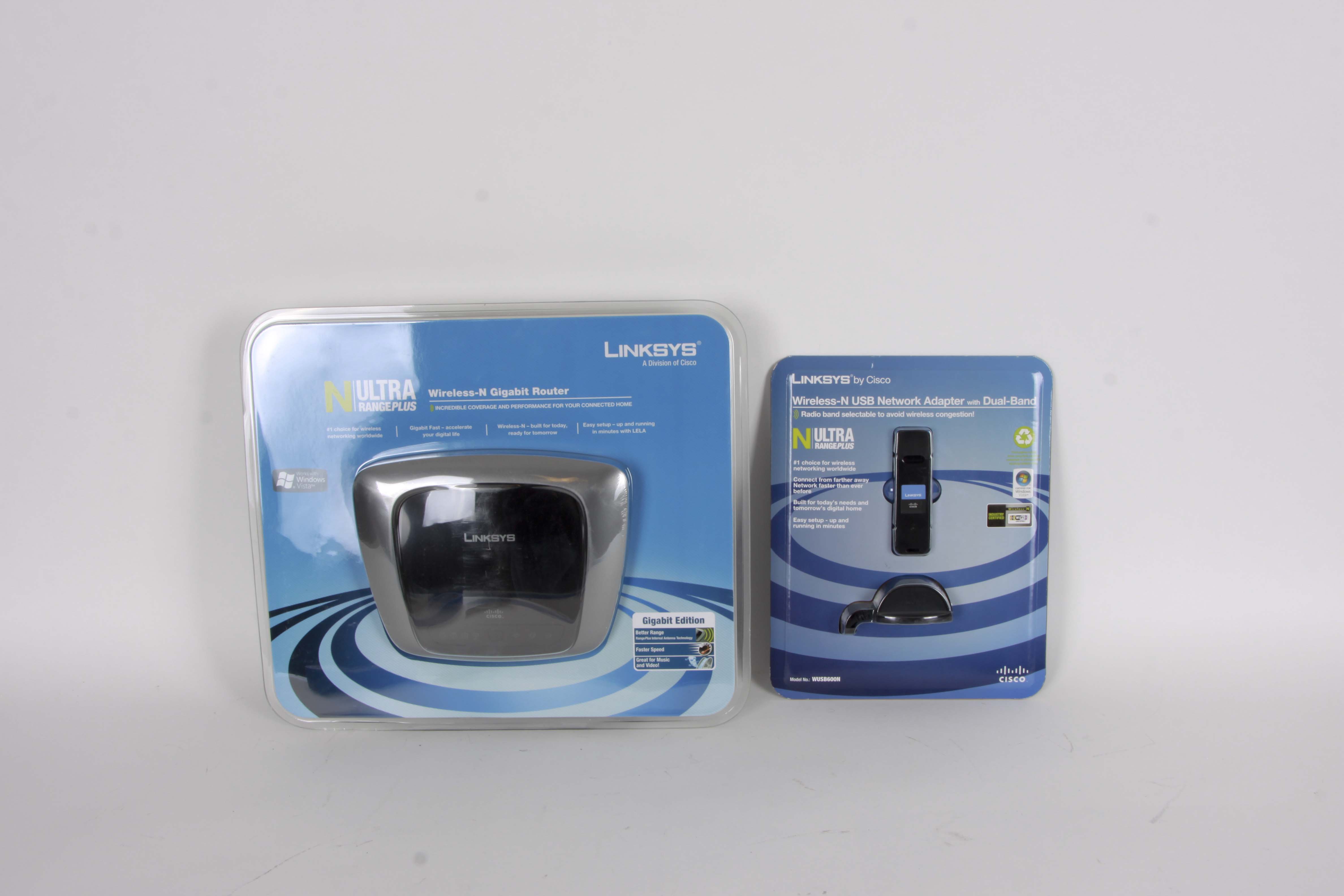 Linksys Wireless-N Gigabit Router and USB Adapter