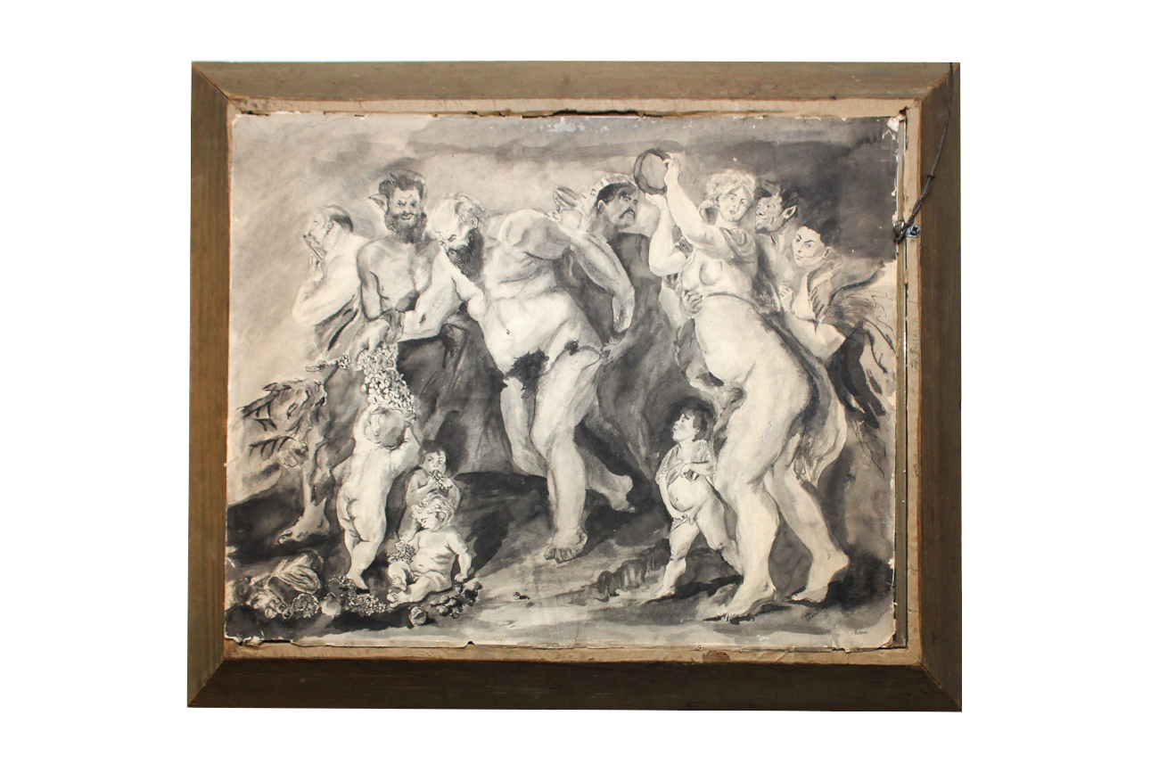 Judi Verbelum Watercolor and Ink Drawing