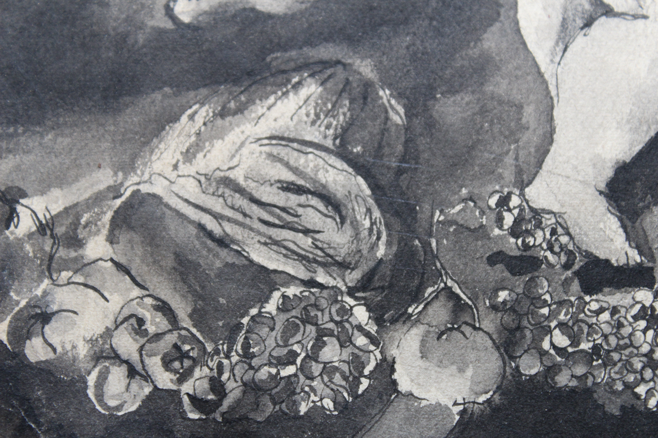 Judi Verbelum Watercolor and Ink Drawing