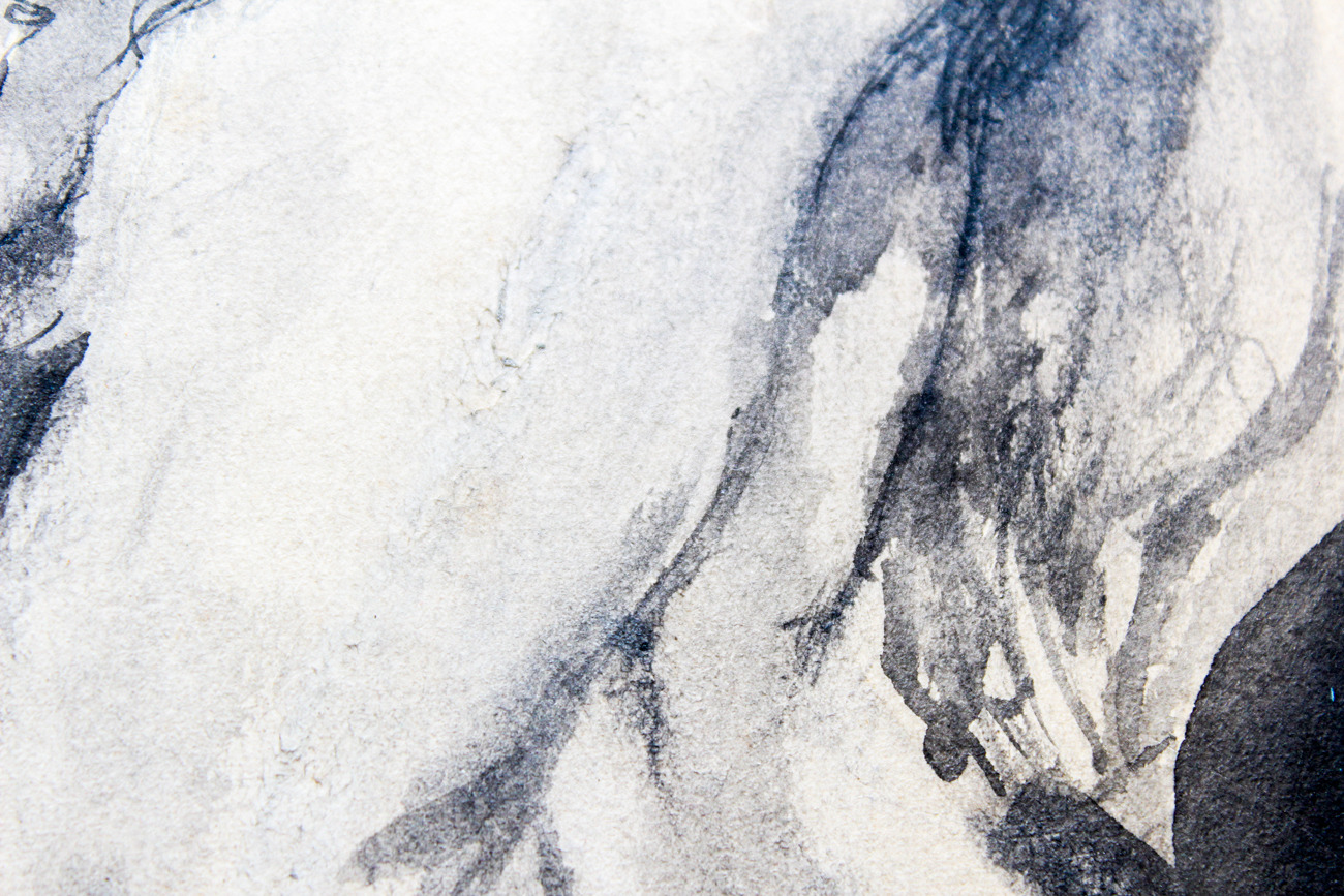 Judi Verbelum Watercolor and Ink Drawing