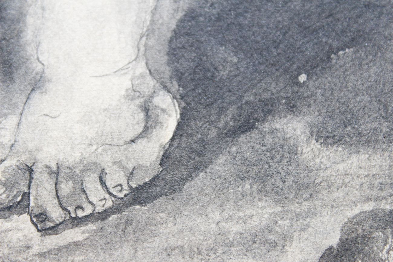 Judi Verbelum Watercolor and Ink Drawing