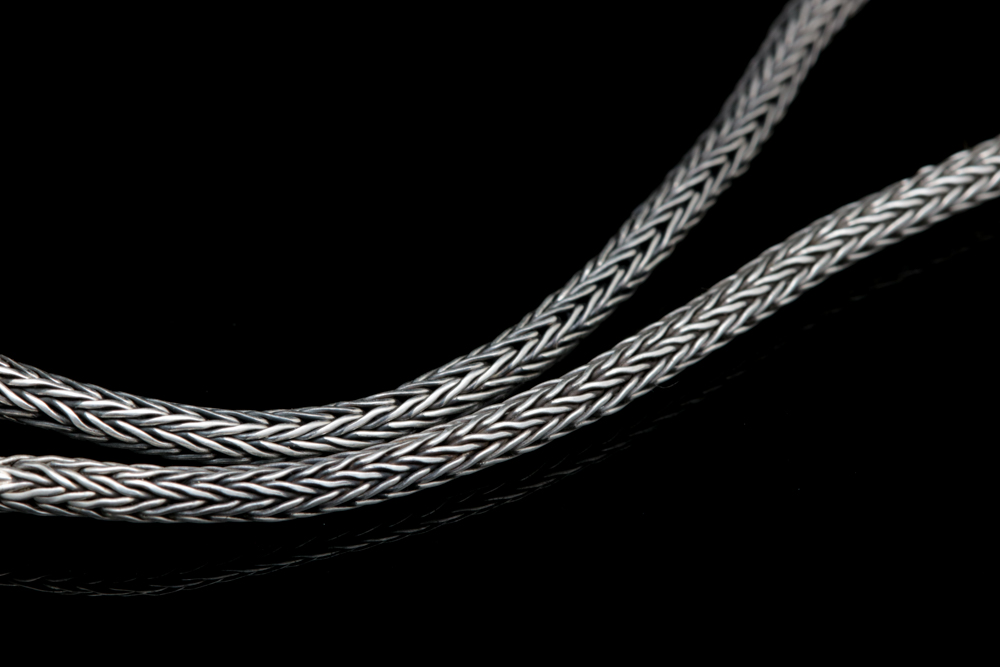 Robert Manse Sterling Silver, Praseolite and White Topaz Pendant with Chain