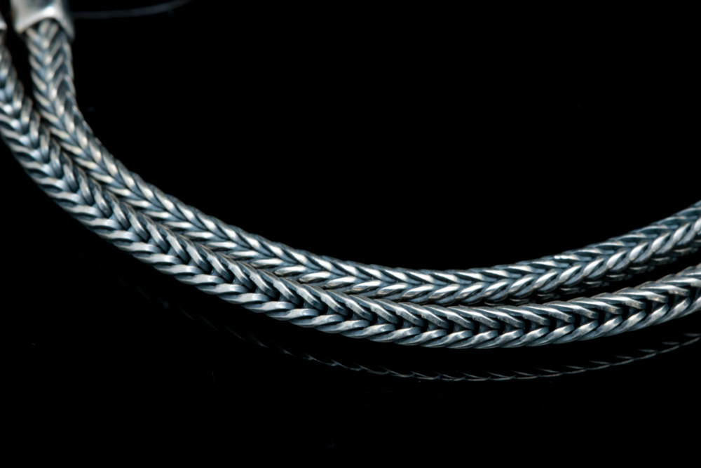 Sterling Silver, Blue Topaz and Opal Doublet Pendant with Robert Manse Chain