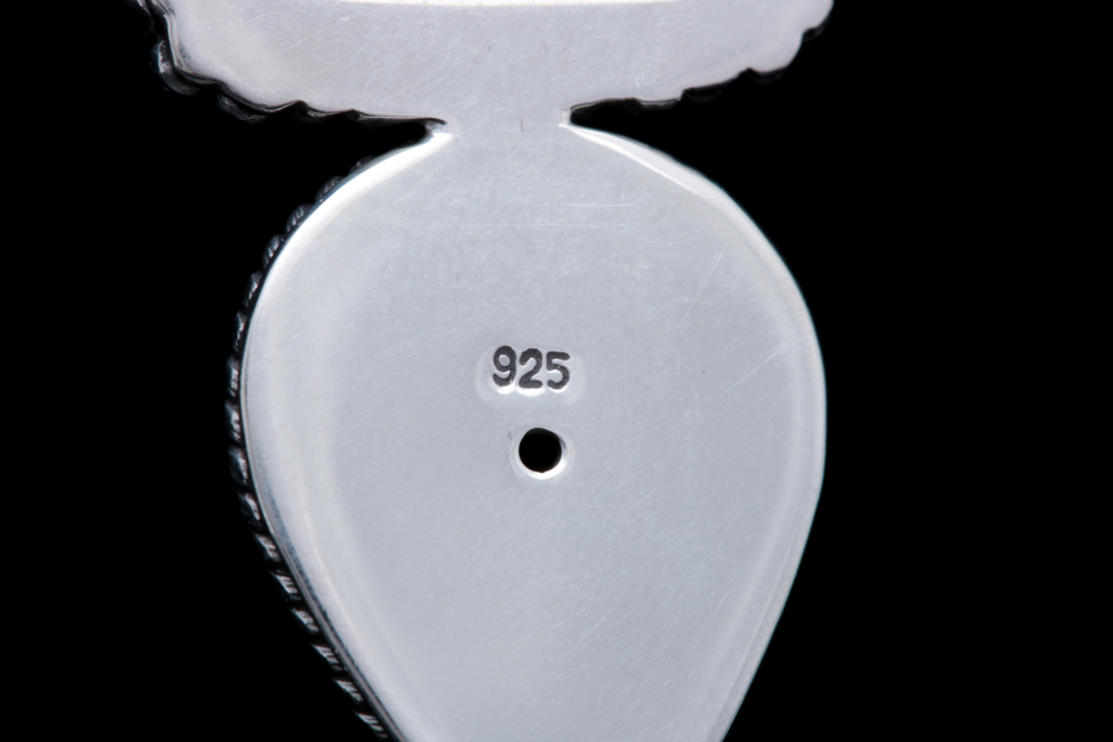 Sterling Silver, Moonstone and Amethyst Pendant with Robert Manse Wheat Chain