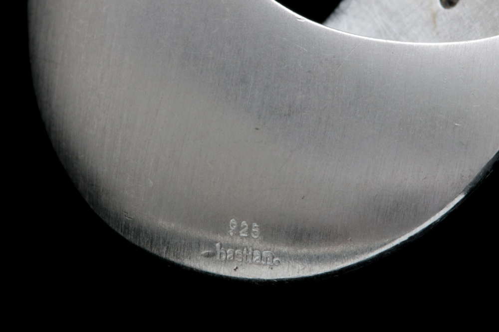 Bastian Sterling Silver and Diamond Pendant with Chain