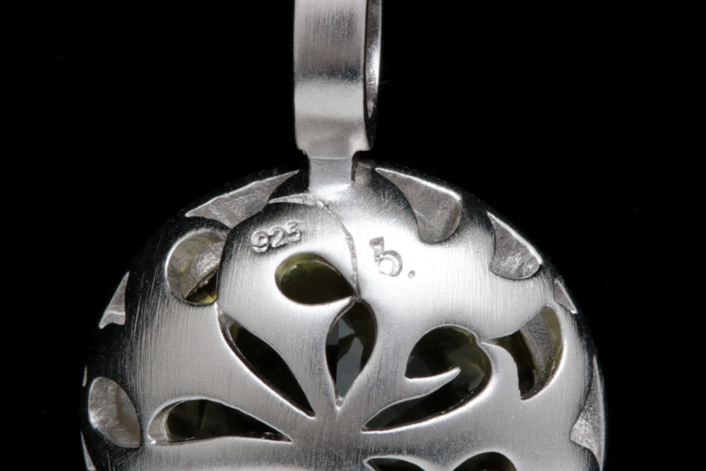 Bastian Sterling Silver and Lemon Quartz Pendant with Chain