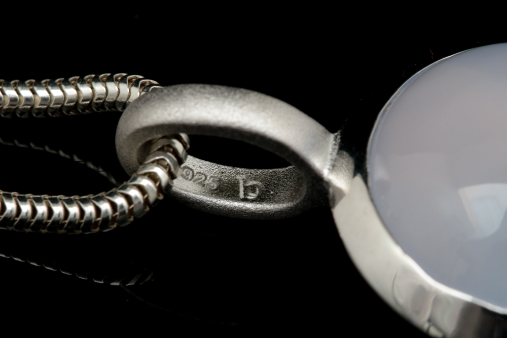 Bastian Sterling Silver and Chalcedony Pendant with Chain