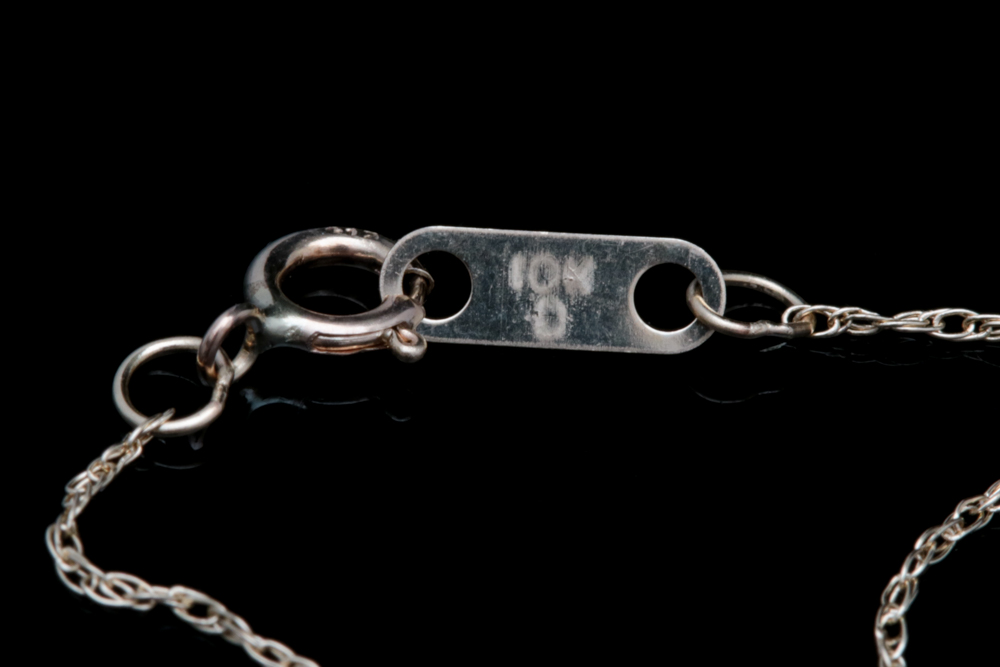 10K Yellow Gold and Diamond Solitaire Pendant with Chain