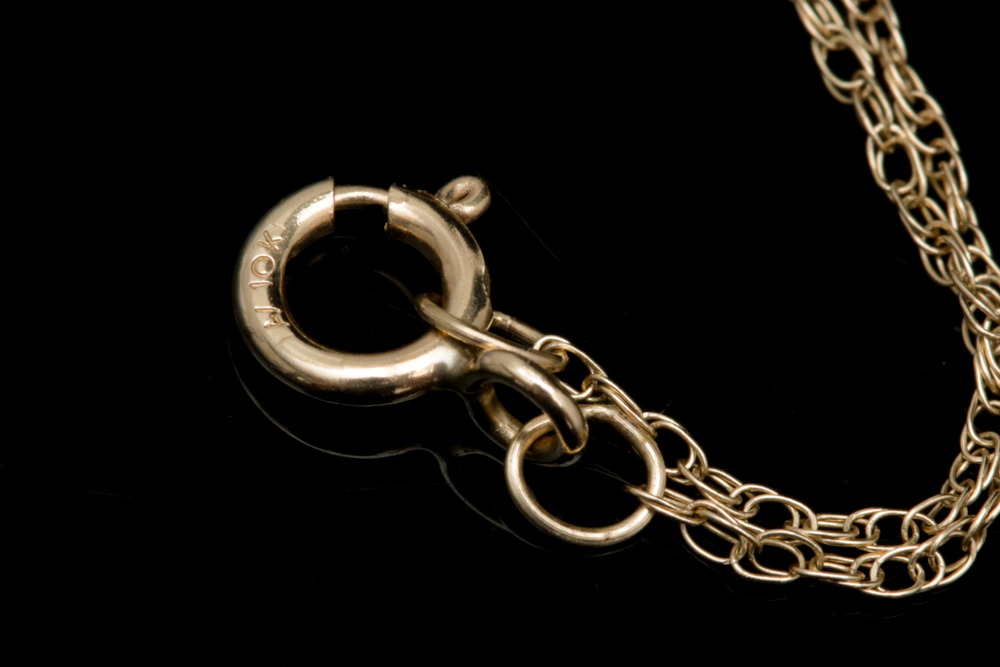 10K Yellow Gold, Citrine and Diamond Heart Pendant with Chain