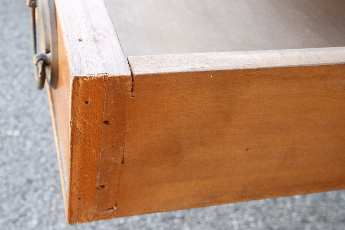 Vintage Hepplewhite Style Walnut Desk with Leather Writing Panel