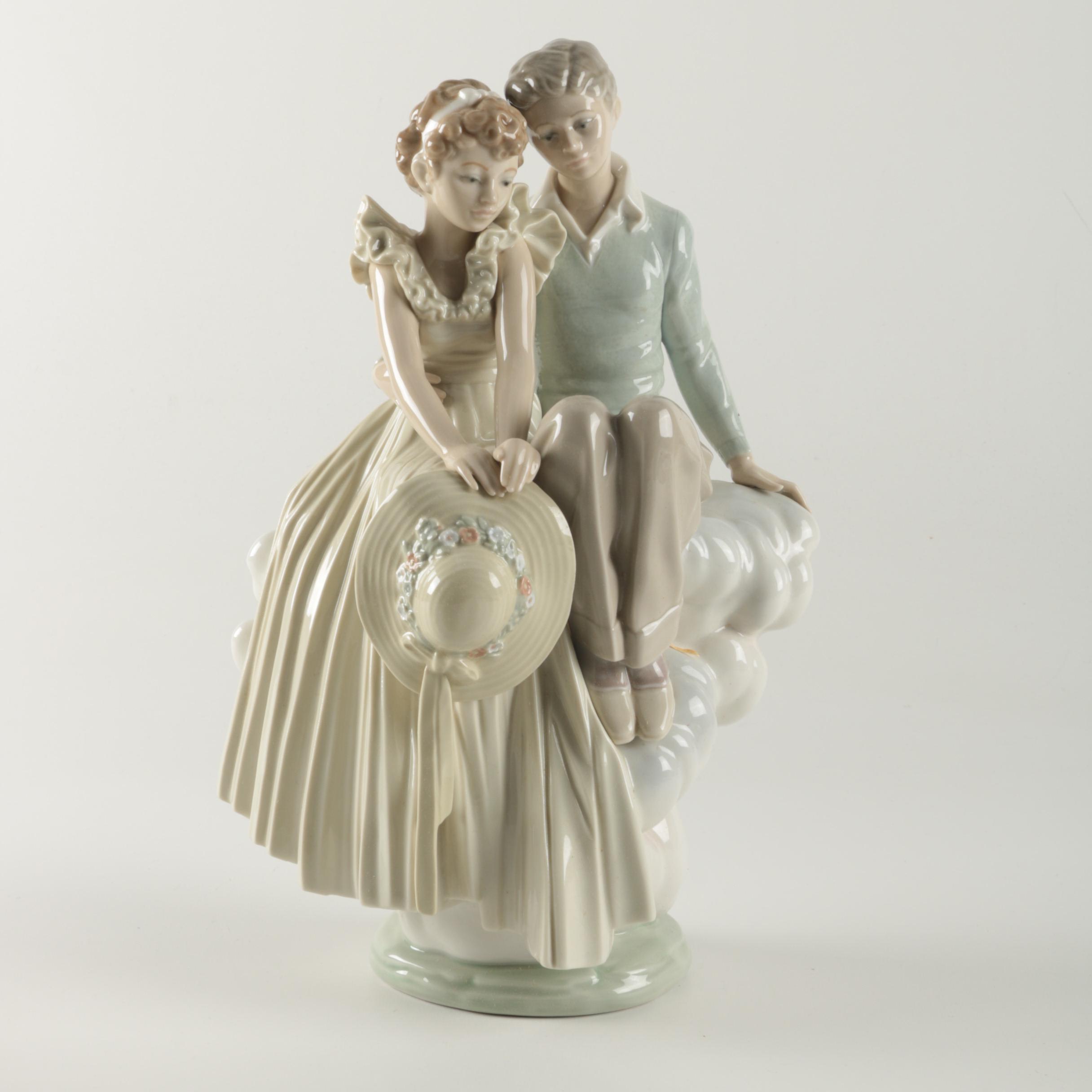 Lladró "Young Love" Norman Rockwell Porcelain Figurine