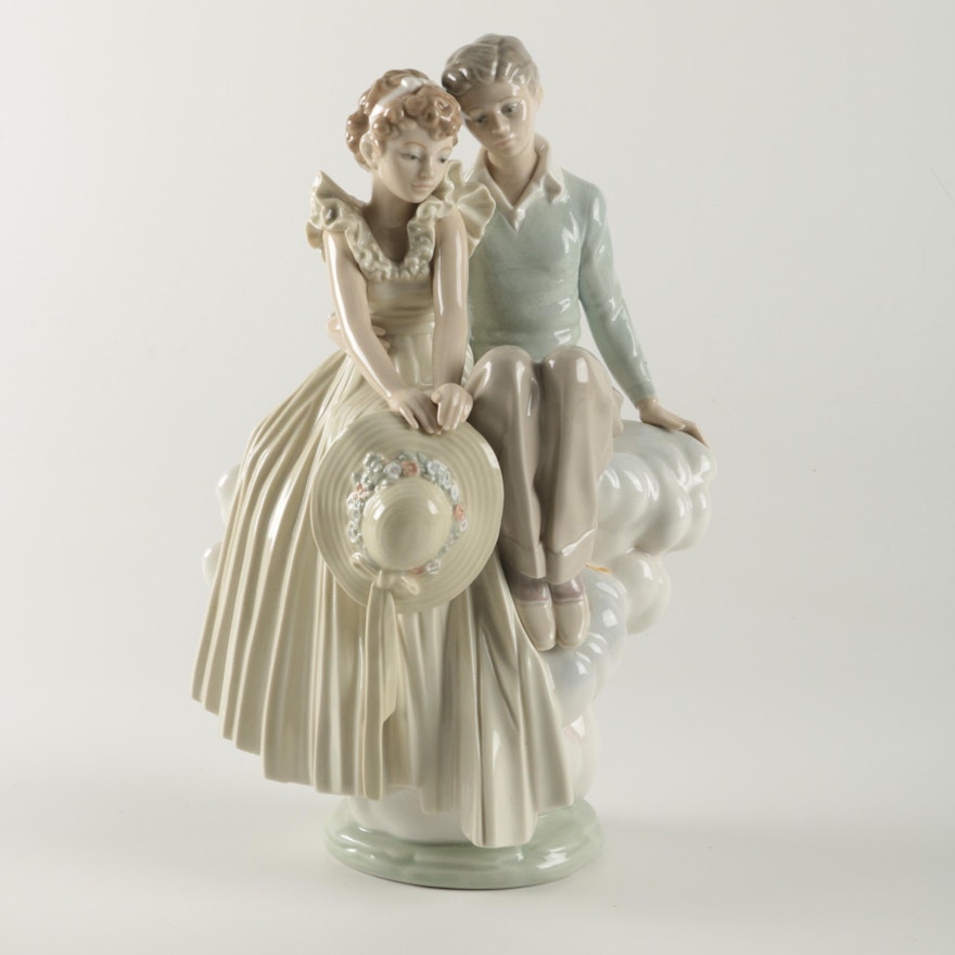 Lladró "Young Love" Norman Rockwell Porcelain Figurine