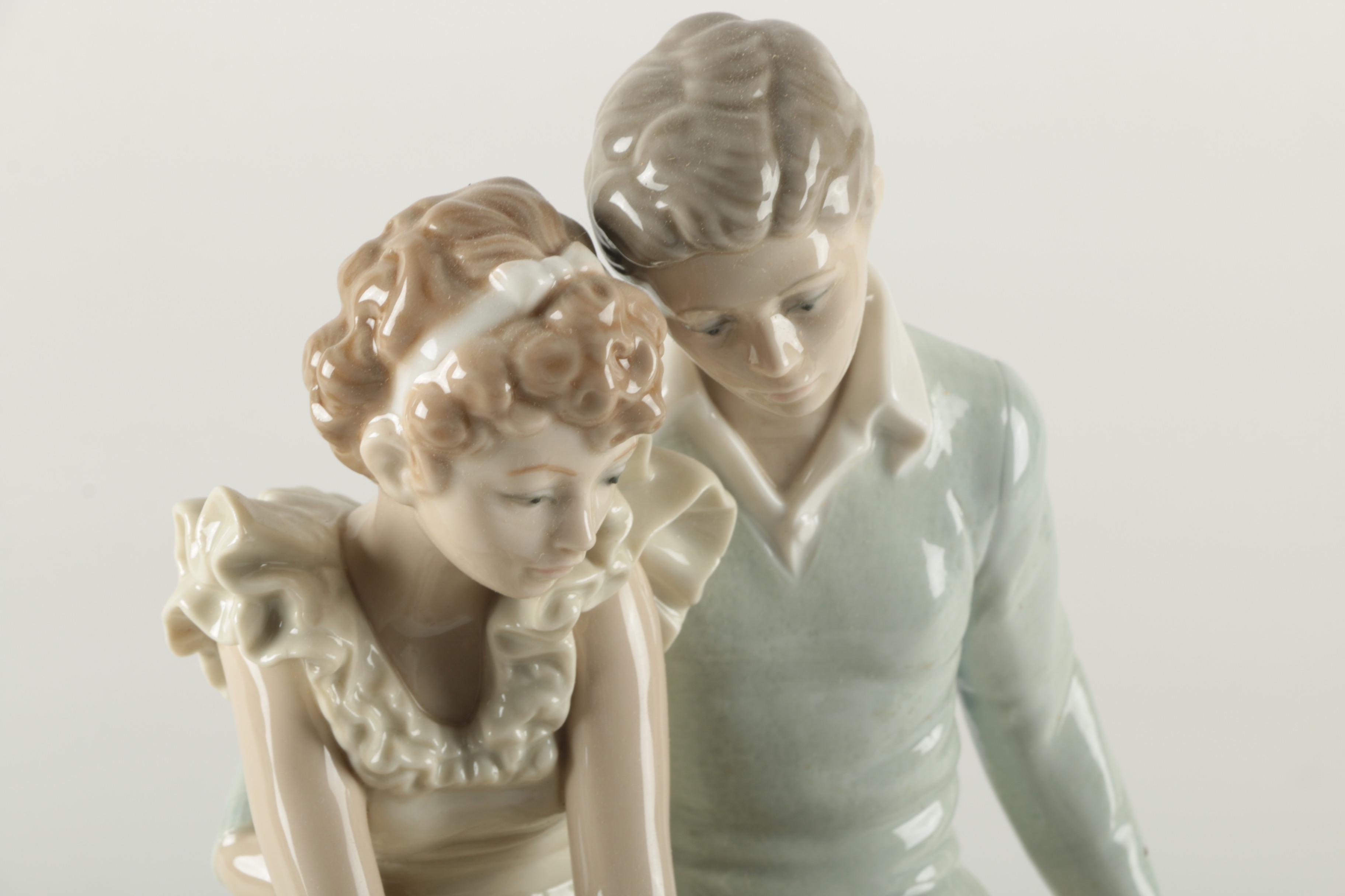 Lladró "Young Love" Norman Rockwell Porcelain Figurine