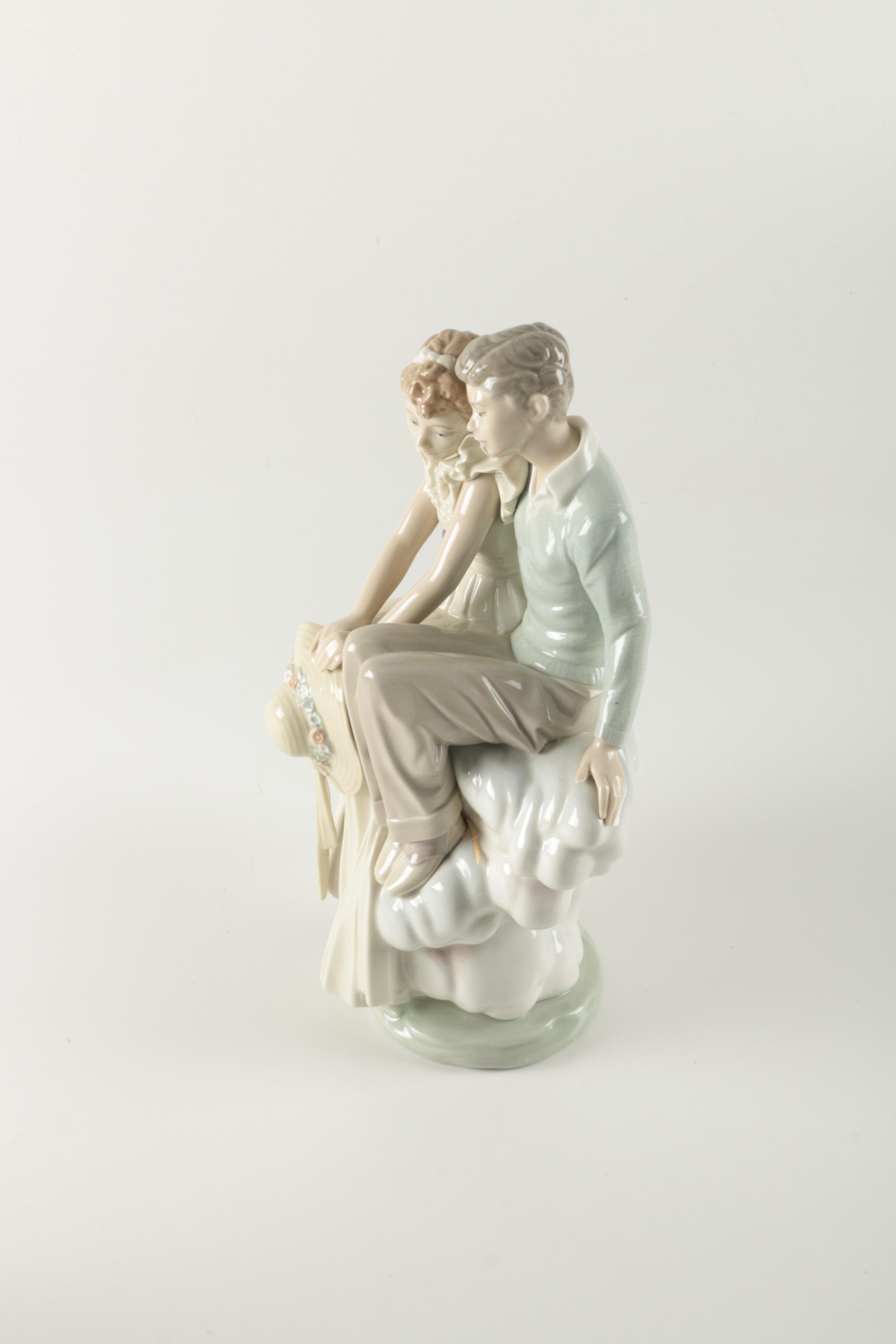 Lladró "Young Love" Norman Rockwell Porcelain Figurine
