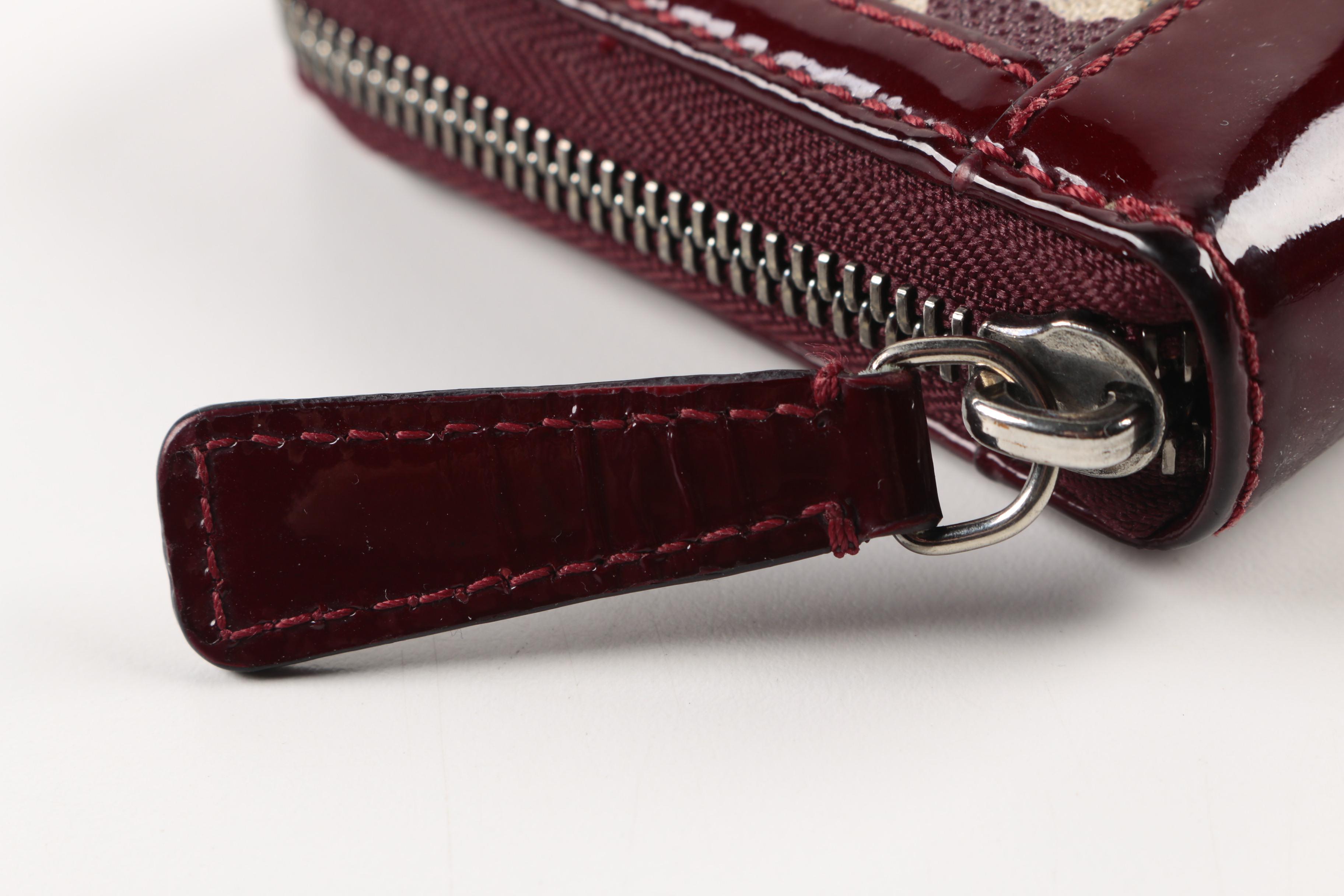 Burberry Stars Coated Canvas Wallet