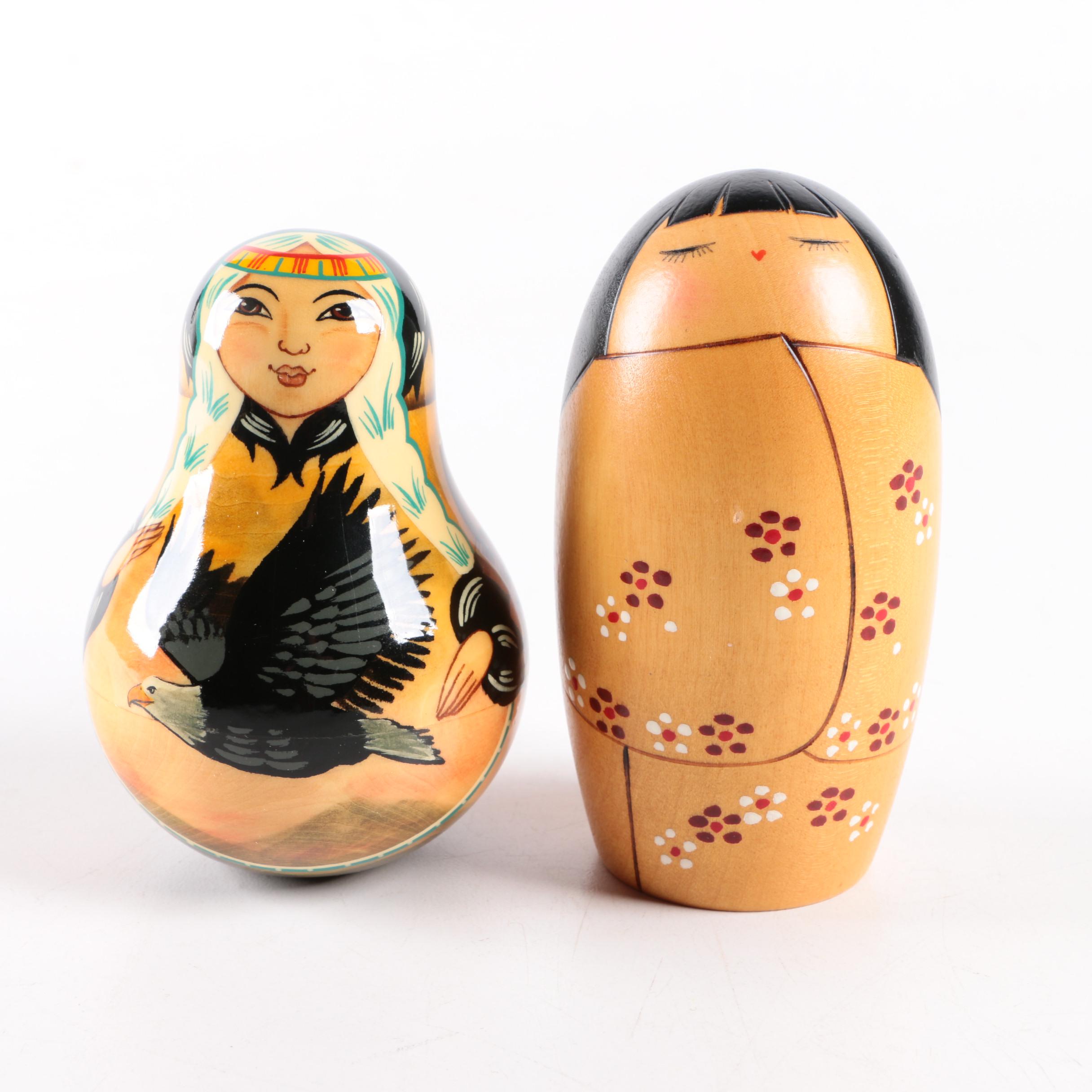 Kokeshi and Matryoshka Dolls