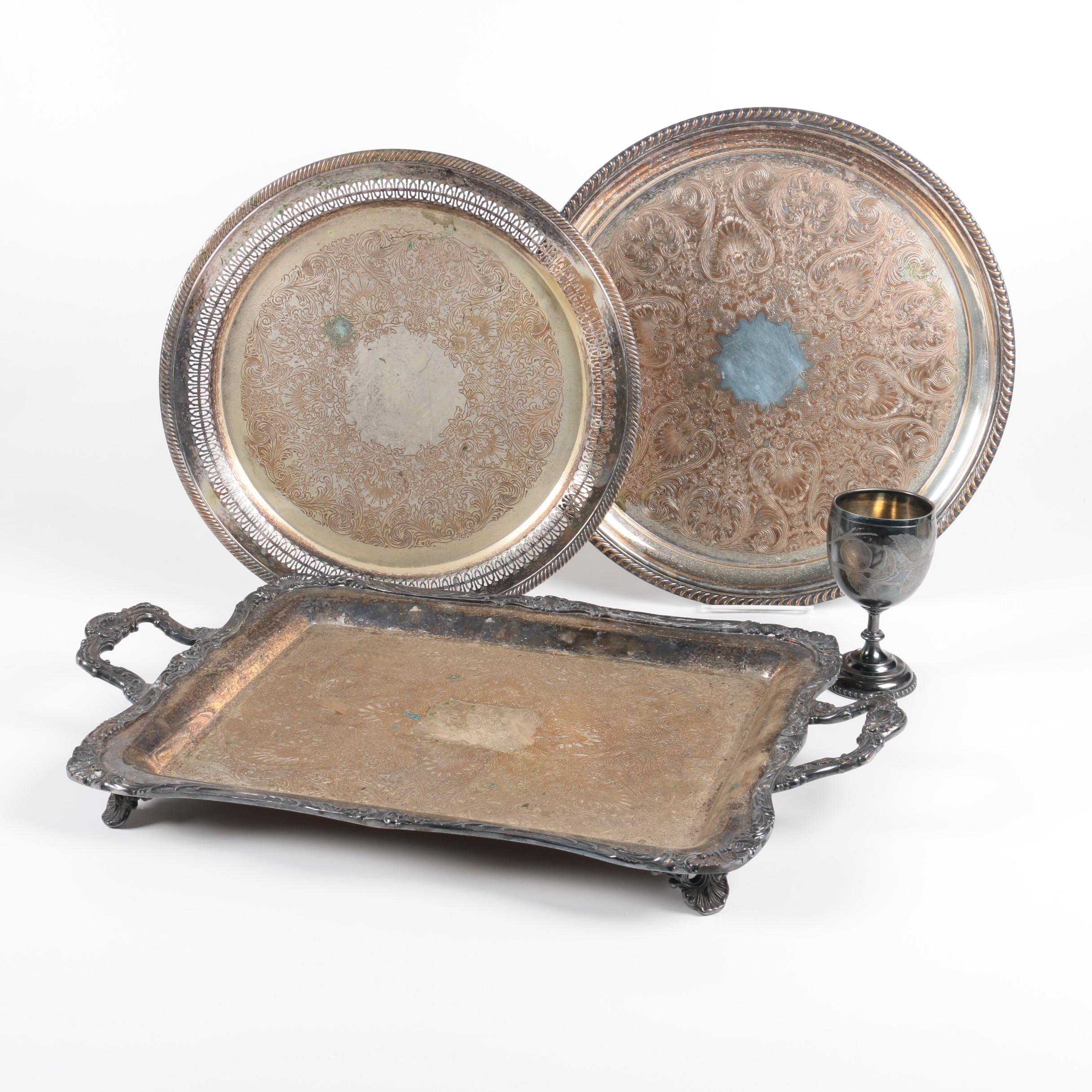 Silver Plate Serveware Featuring Wm Rogers