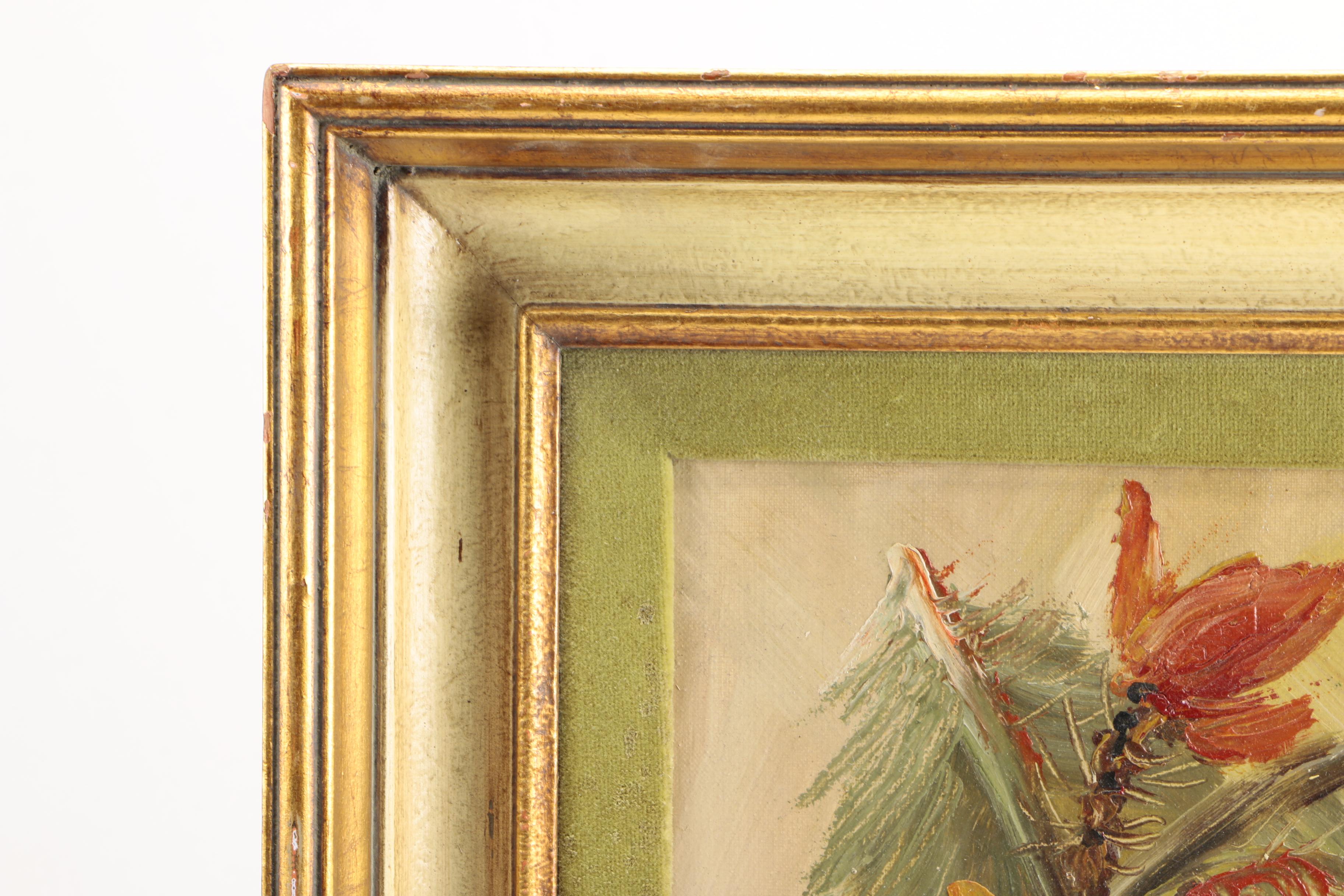 Ritter Oil Painting on Canvas of a Floral Still Life