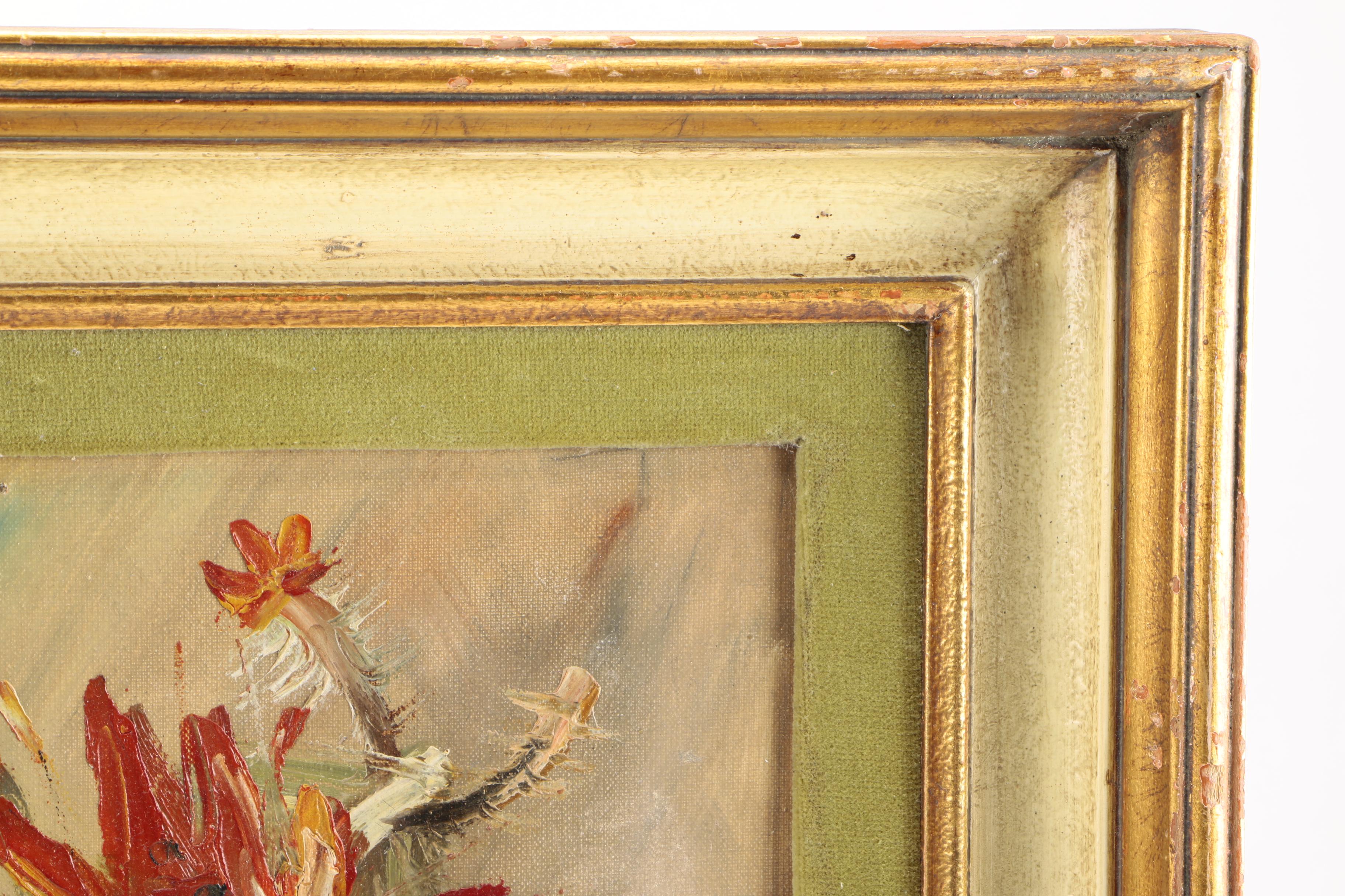 Ritter Oil Painting on Canvas of a Floral Still Life