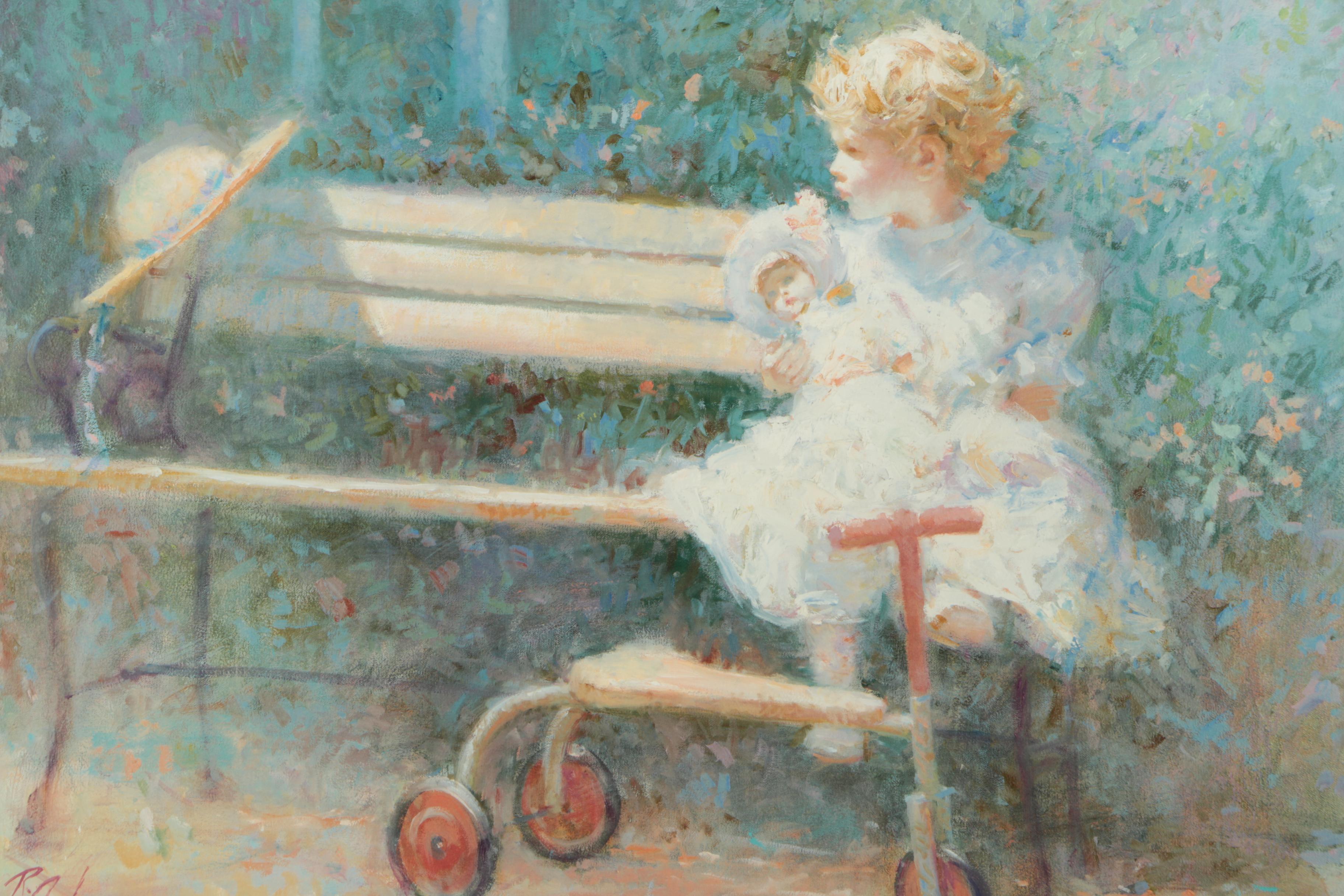 Offset Lithograph After Richard Zolan's "The Antique Doll"