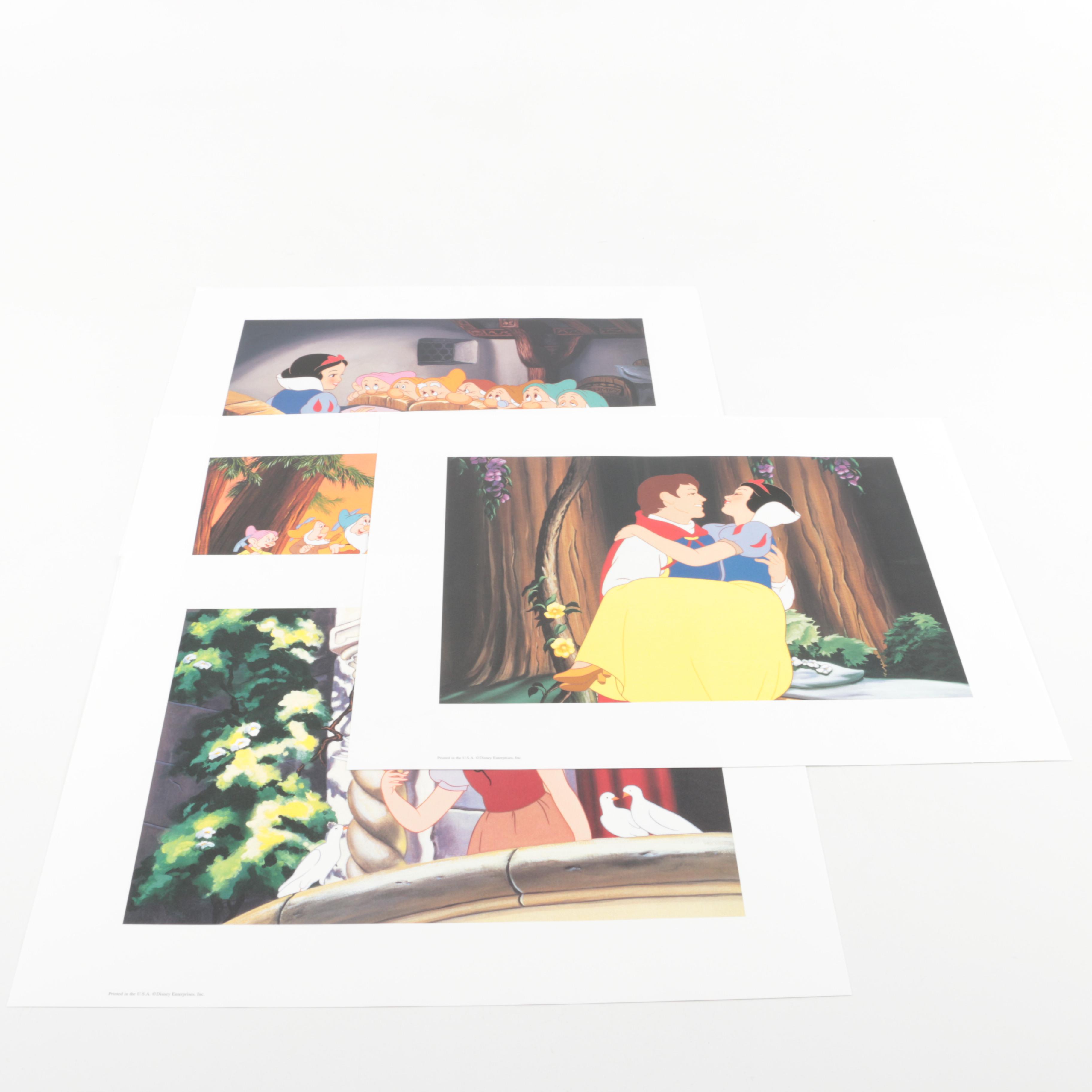 Disney Visual Memorabilia Including "Snow White" Lithograph Portfolio