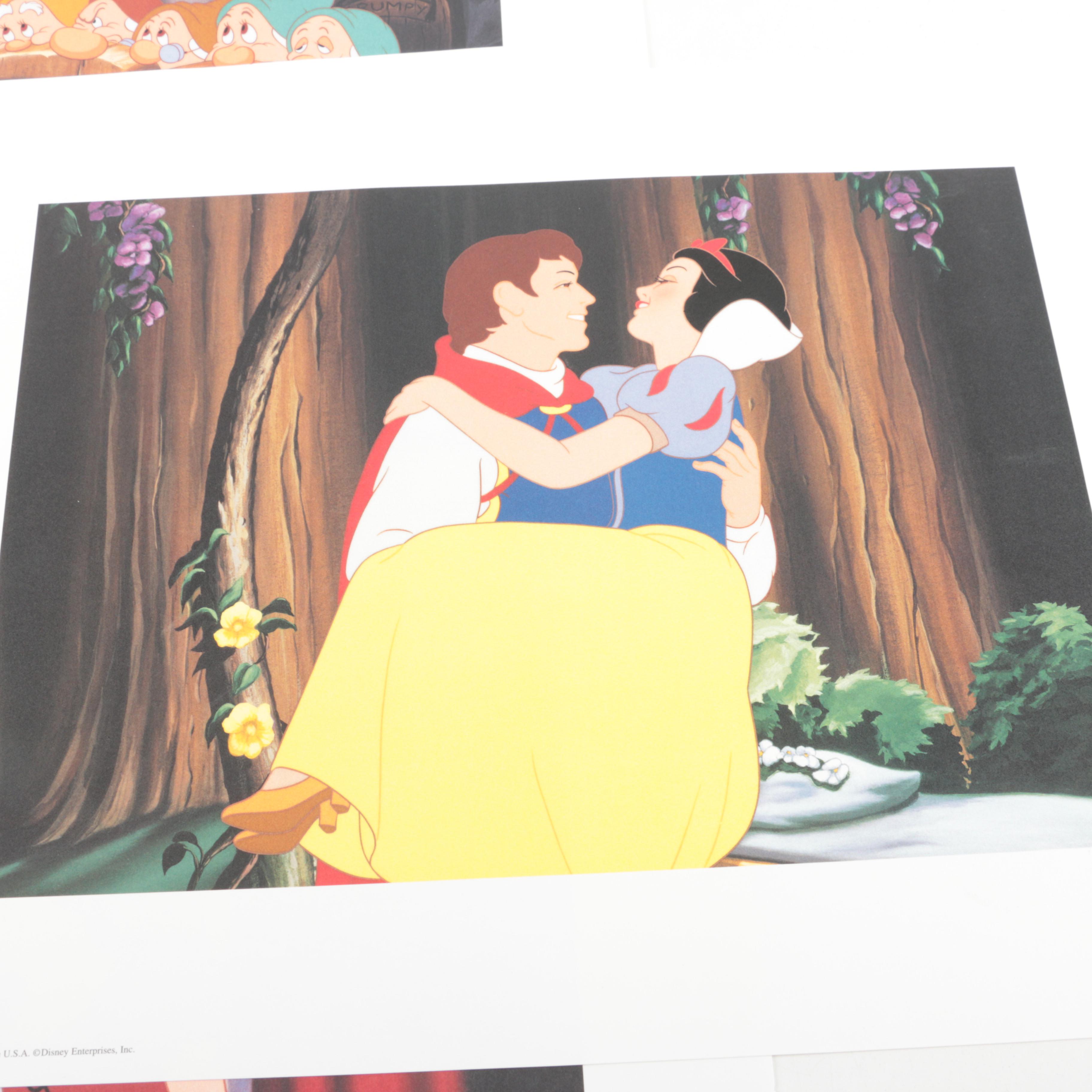 Disney Visual Memorabilia Including "Snow White" Lithograph Portfolio