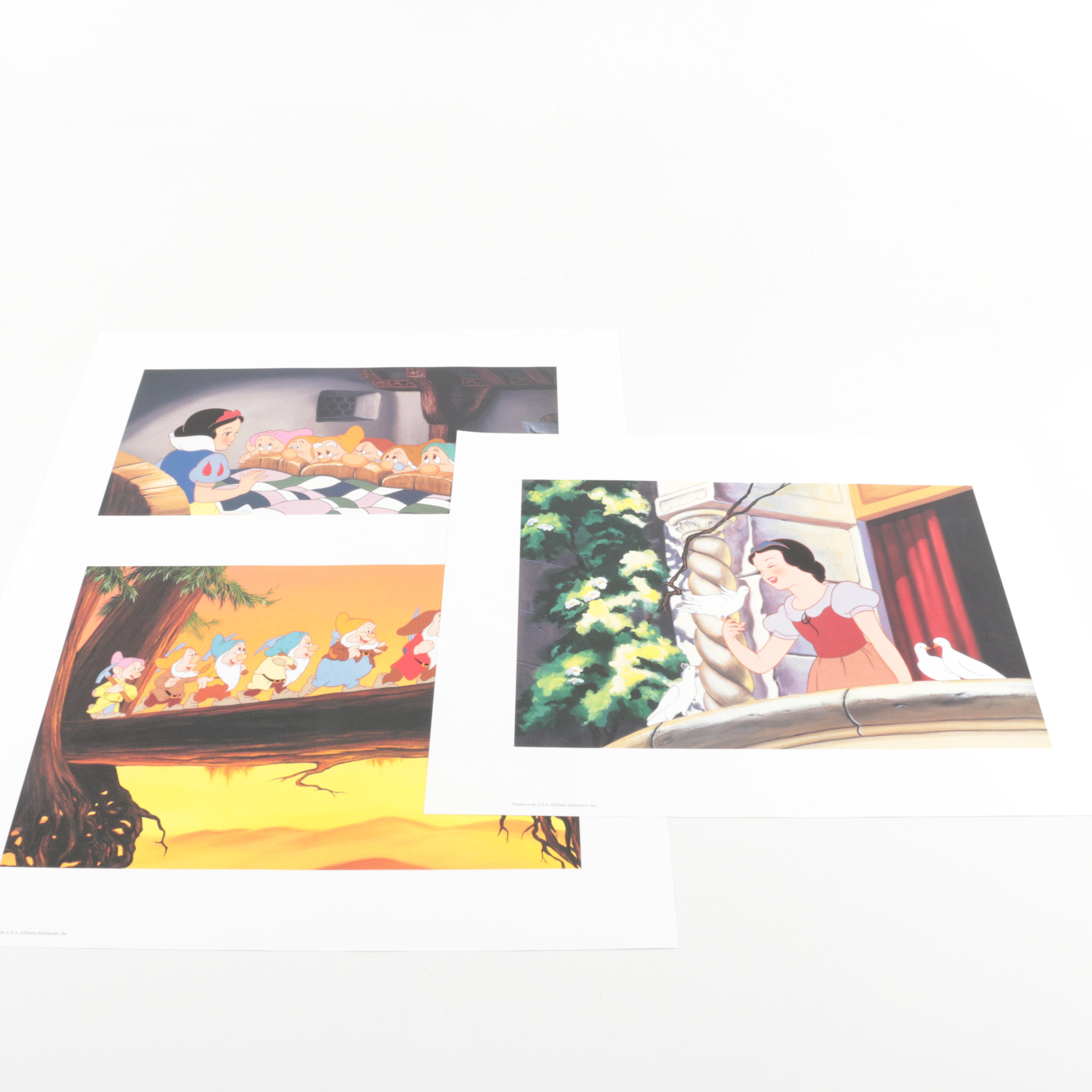 Disney Visual Memorabilia Including "Snow White" Lithograph Portfolio