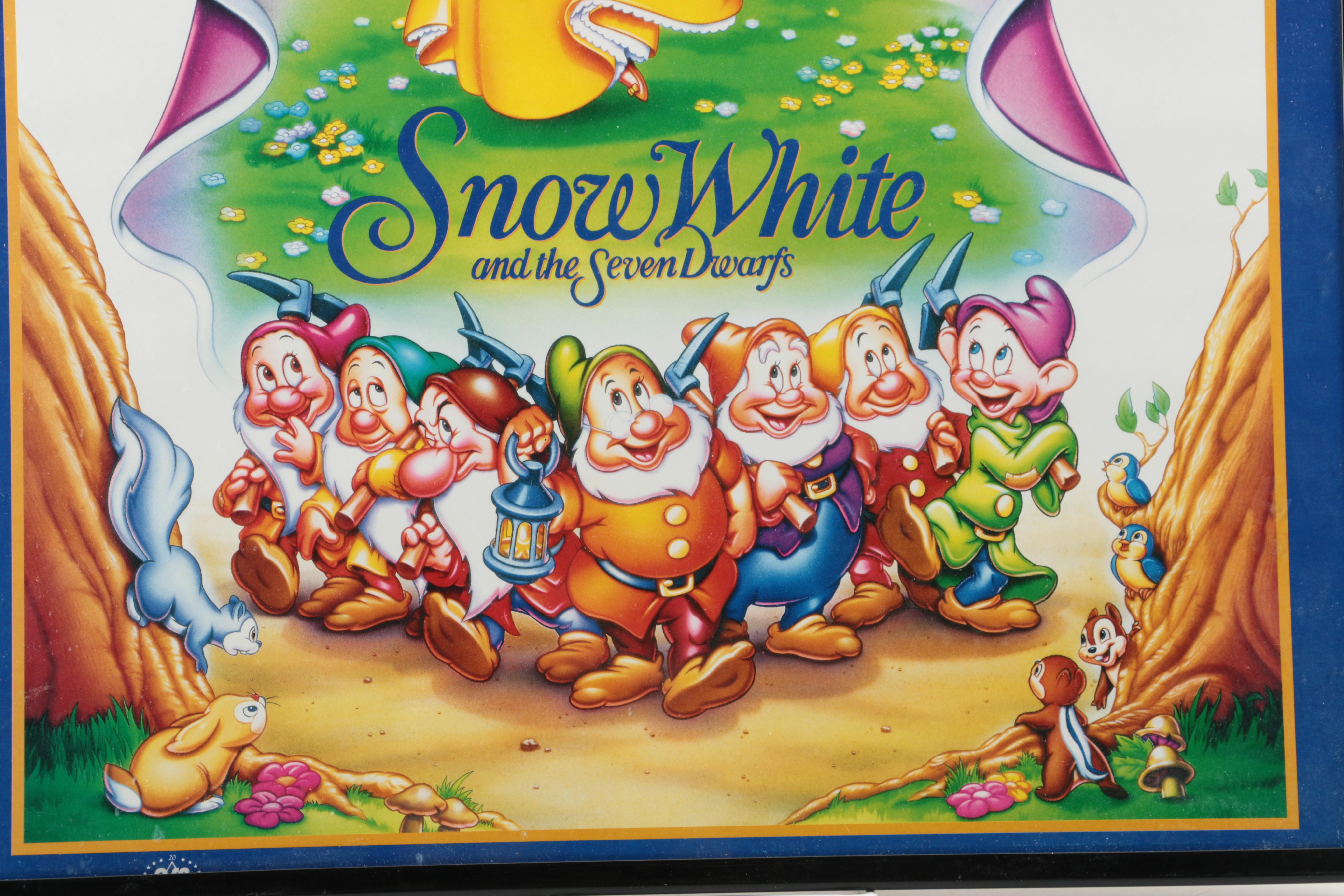 Disney Visual Memorabilia Including "Snow White" Lithograph Portfolio