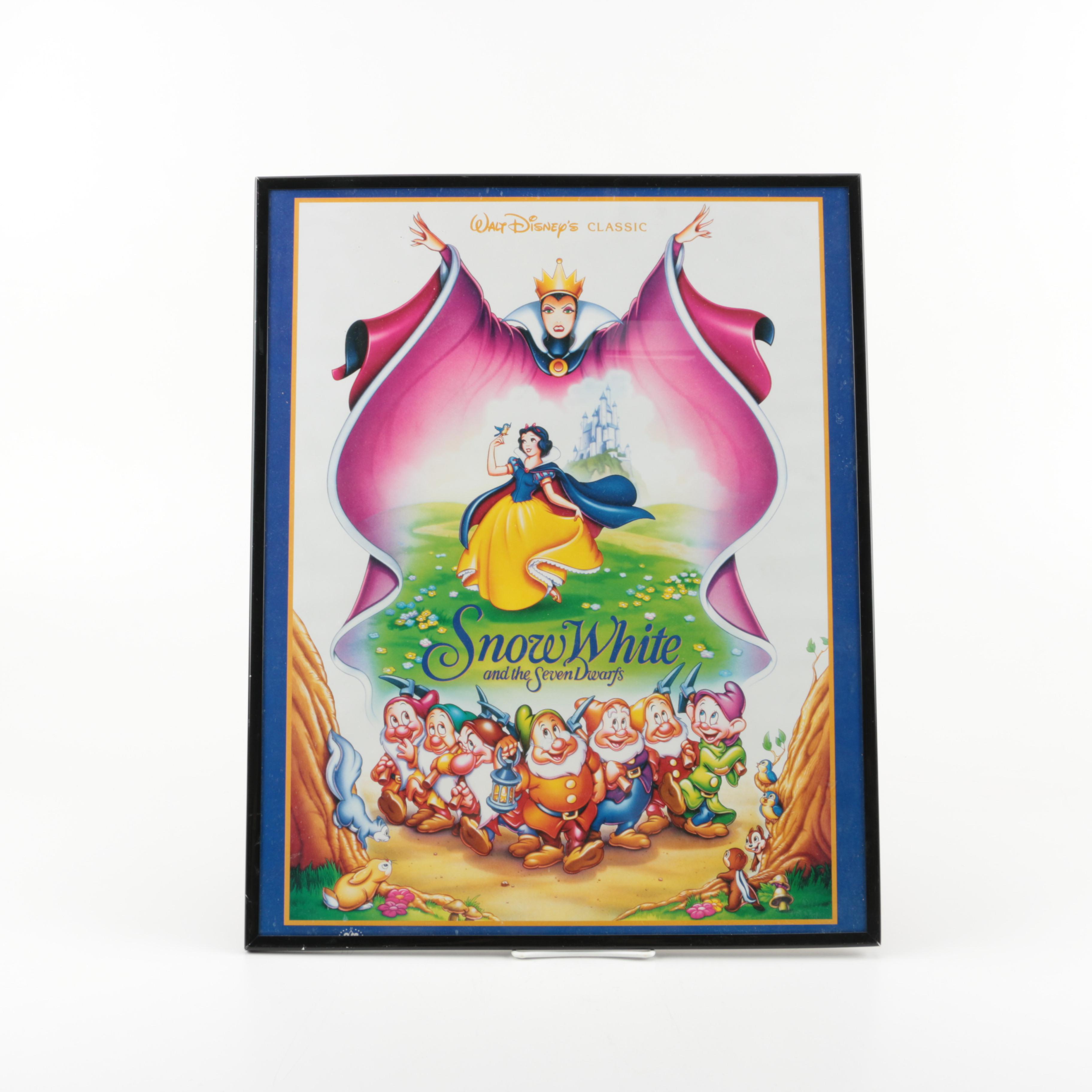 Disney Visual Memorabilia Including "Snow White" Lithograph Portfolio