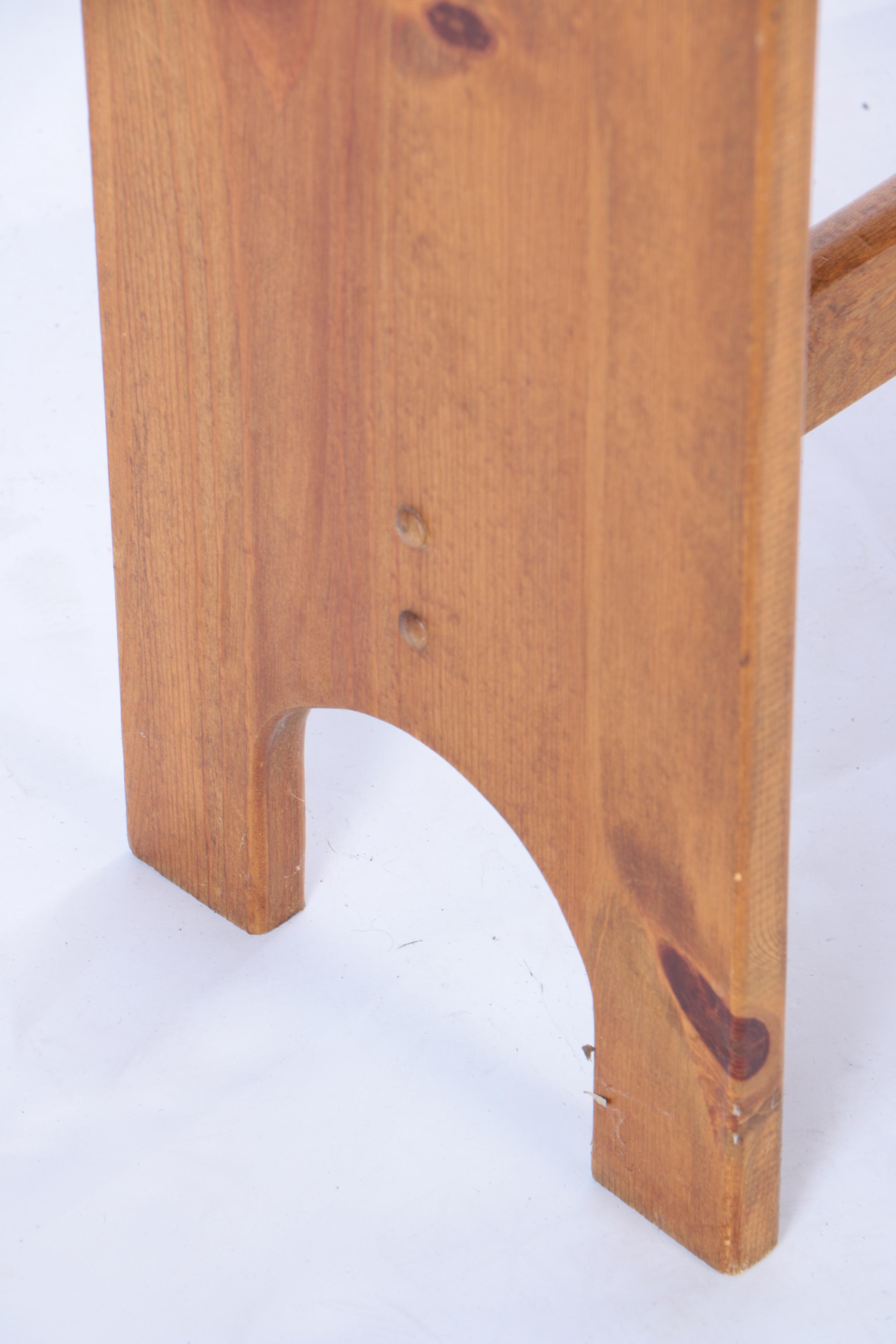 Hand Made "Uneven Nine Patch" Quilt and Wooden Quilt Stand