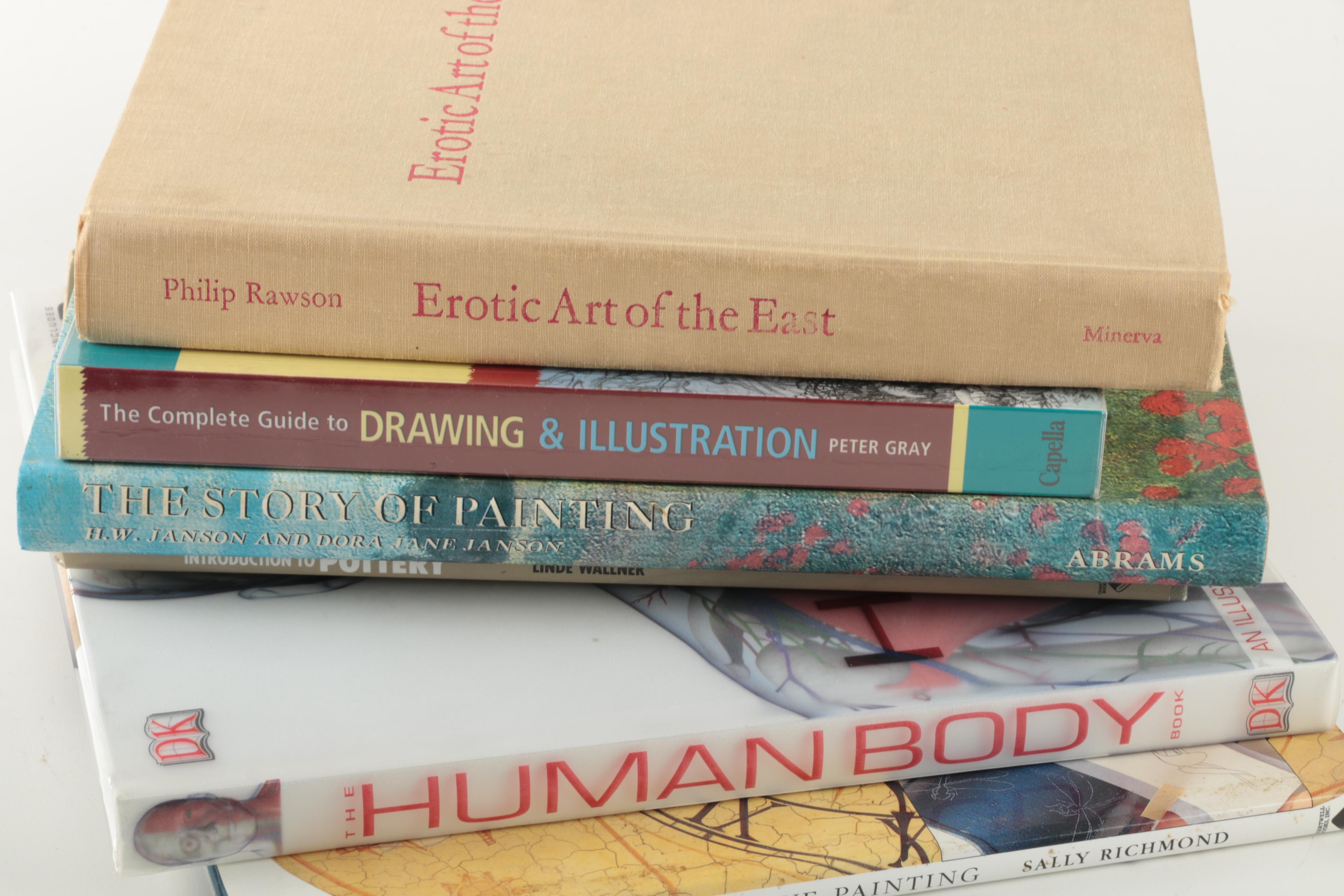 Six Non-Fiction Books Including Art