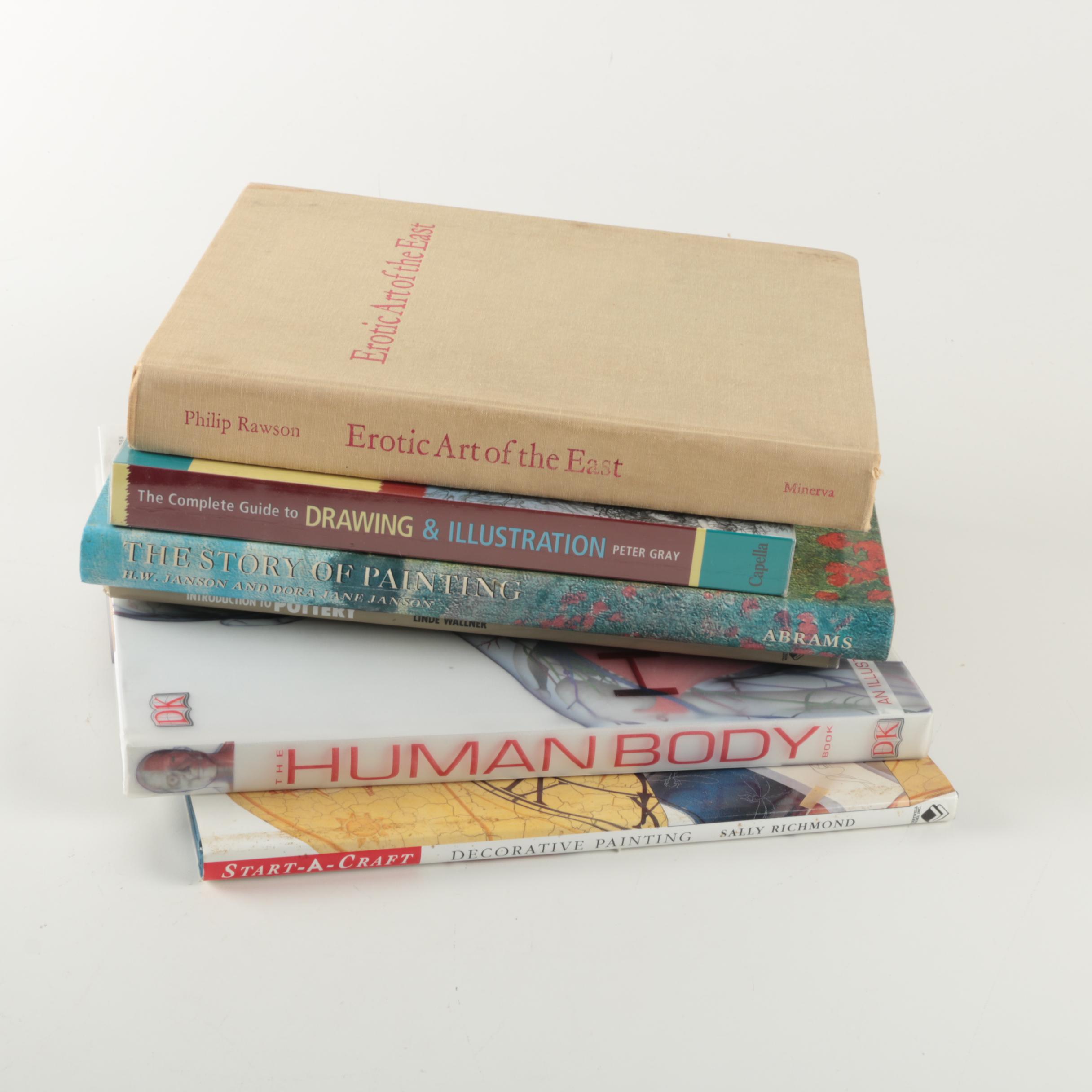 Six Non-Fiction Books Including Art